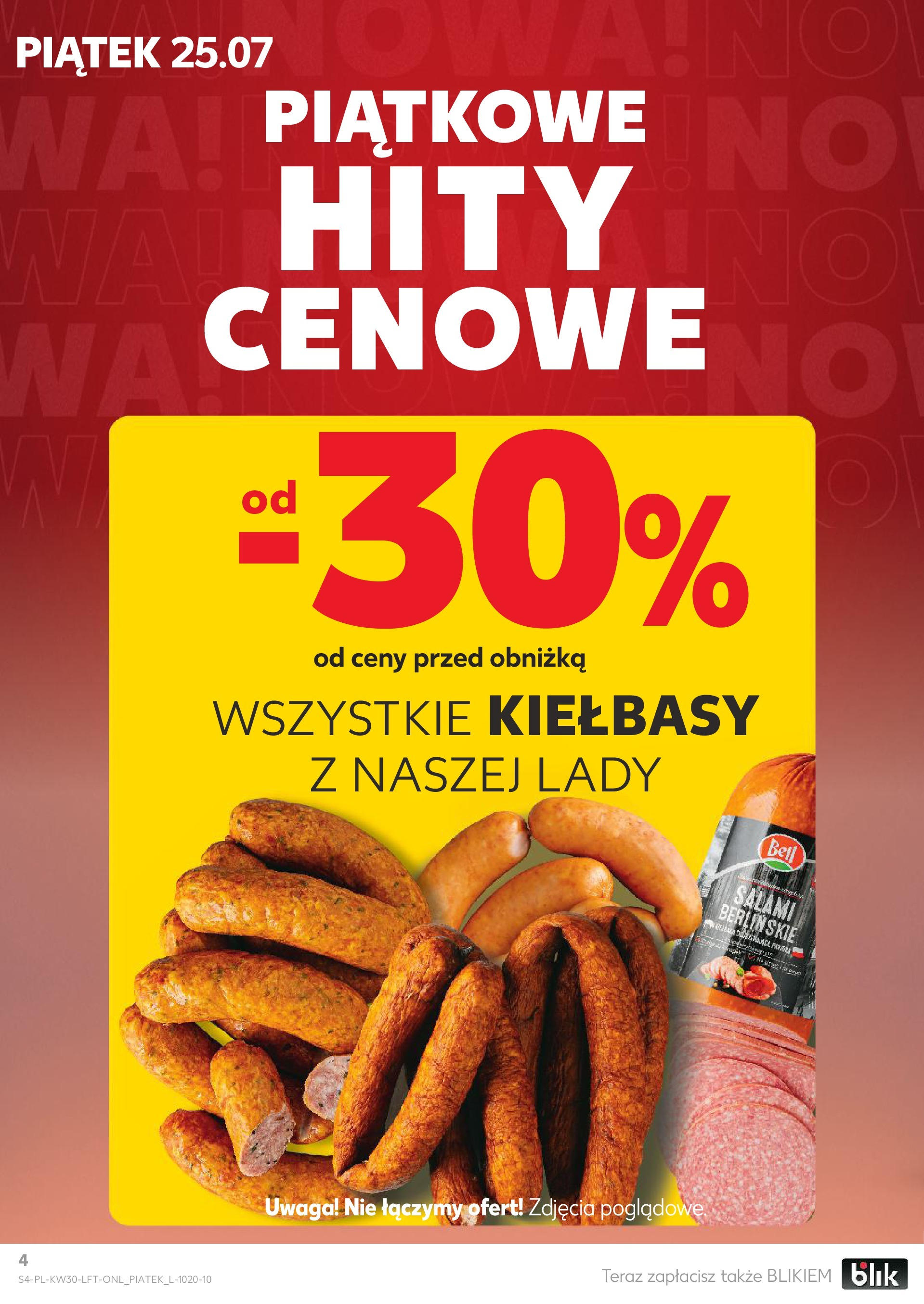 Kaufland gazetka (24.07.2025) - od jutra | Strona: 4 | Produkty: Karta, Szynka, Ser, Warzywa Kaufland gazetka od 24.07.2025 - od jutra PDF | Strona: 4 | Produkty: Karta, Szynka, Ser, Warzywa