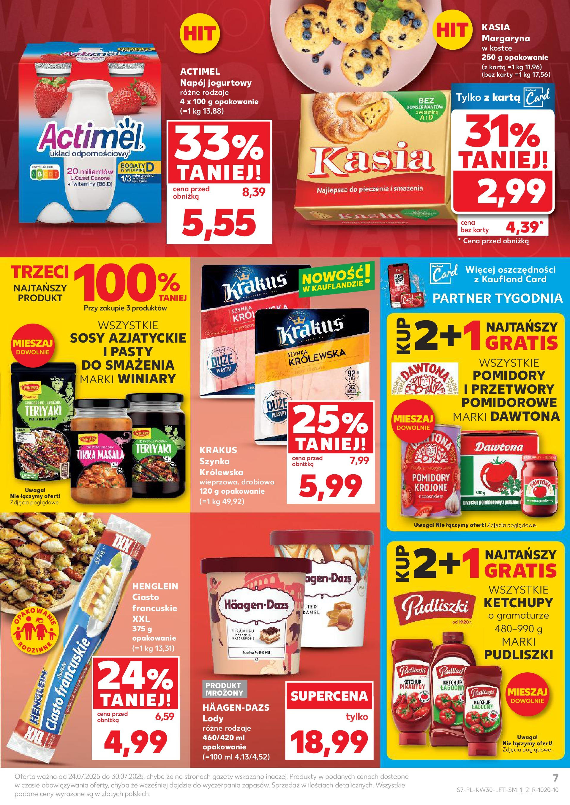 Kaufland gazetka (24.07.2025) - od jutra | Strona: 7 | Produkty: Chipsy, Fairy platinum, Pampers, Sok Kaufland gazetka od 24.07.2025 - od jutra PDF | Strona: 7 | Produkty: Chipsy, Fairy platinum, Pampers, Sok