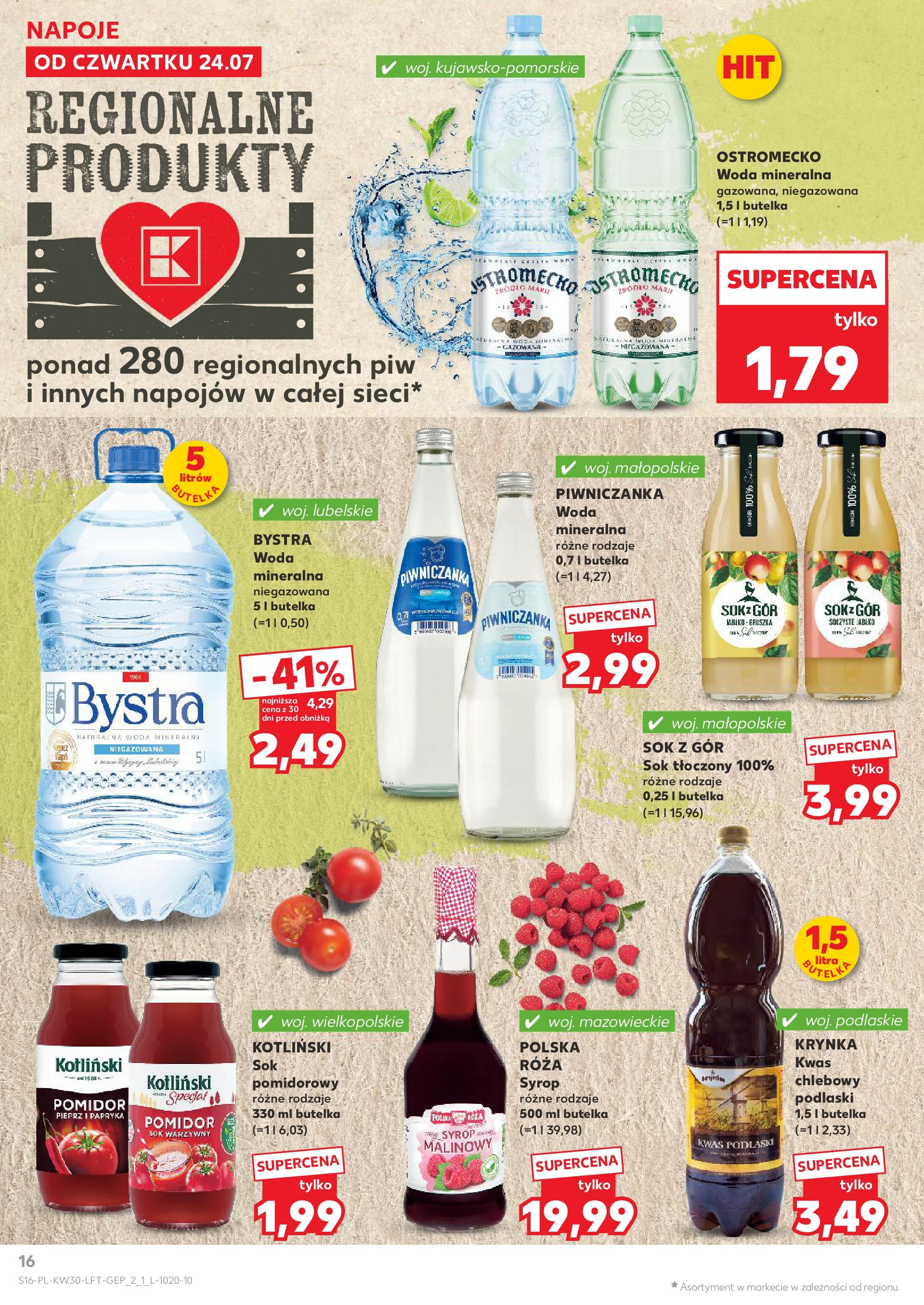 Kaufland gazetka (24.07.2025) - od jutra | Strona: 16 | Produkty: Pomidory, Warzywa, Owoce Kaufland gazetka od 24.07.2025 - od jutra PDF | Strona: 16 | Produkty: Pomidory, Warzywa, Owoce