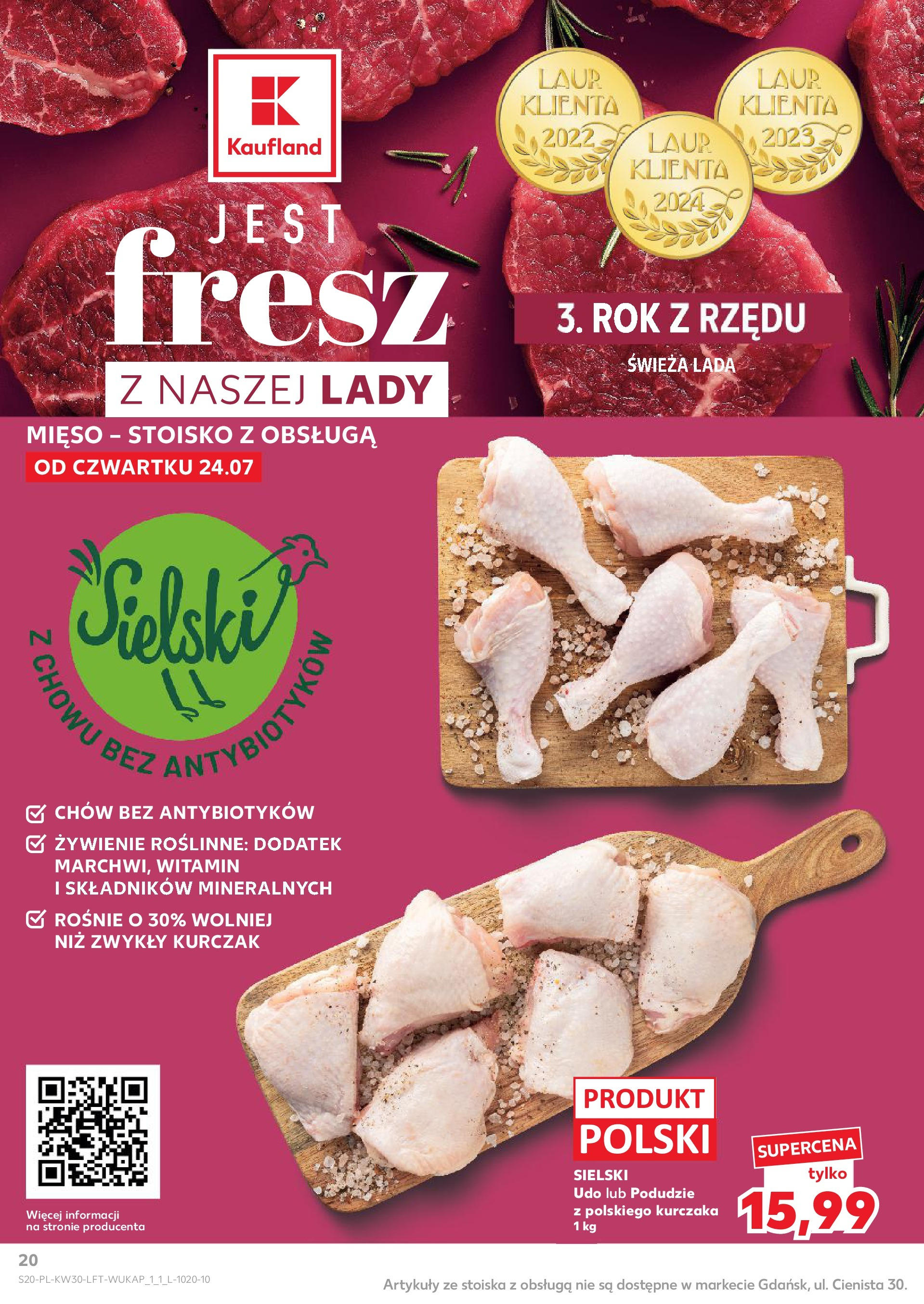 Kaufland gazetka (24.07.2025) - od jutra | Strona: 20 | Produkty: Frankfurterki, Parówki, Kiełbaski, Wędliny Kaufland gazetka od 24.07.2025 - od jutra PDF | Strona: 20 | Produkty: Frankfurterki, Parówki, Kiełbaski, Wędliny