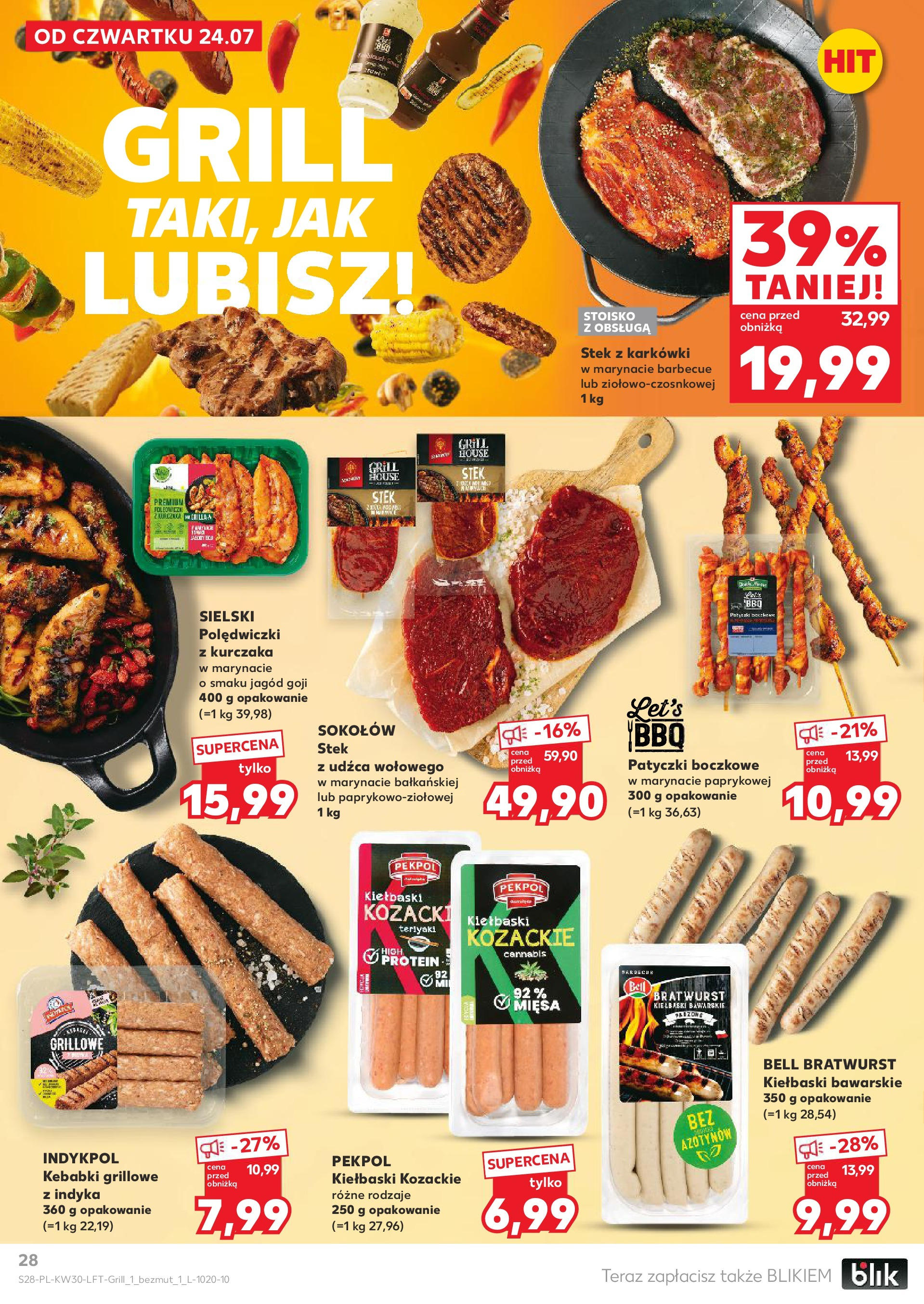 Kaufland gazetka (24.07.2025) - od jutra | Strona: 28 | Produkty: Kurczak, Piersi, Filet z piersi kurczaka Kaufland gazetka od 24.07.2025 - od jutra PDF | Strona: 28 | Produkty: Kurczak, Piersi, Filet z piersi kurczaka