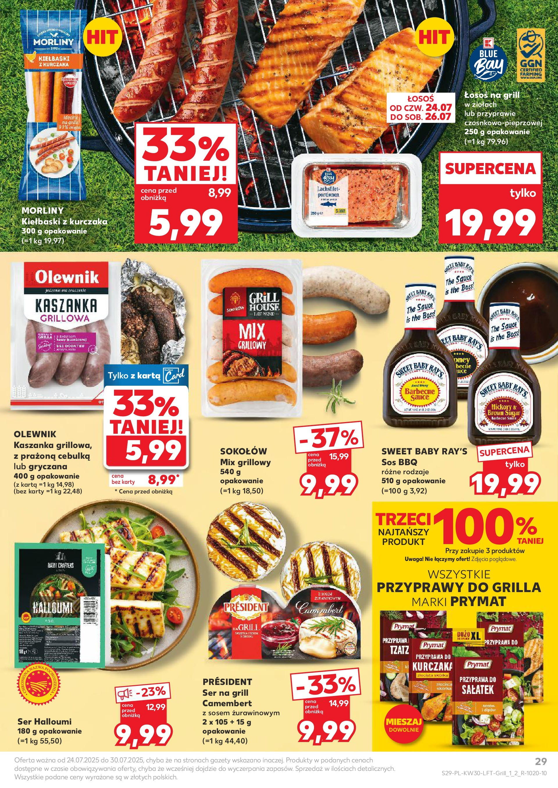 Kaufland gazetka (24.07.2025) - od jutra | Strona: 29 | Produkty: Karta, Tatar wołowy, Mięso na gulasz, Tatar Kaufland gazetka od 24.07.2025 - od jutra PDF | Strona: 29 | Produkty: Karta, Tatar wołowy, Mięso na gulasz, Tatar