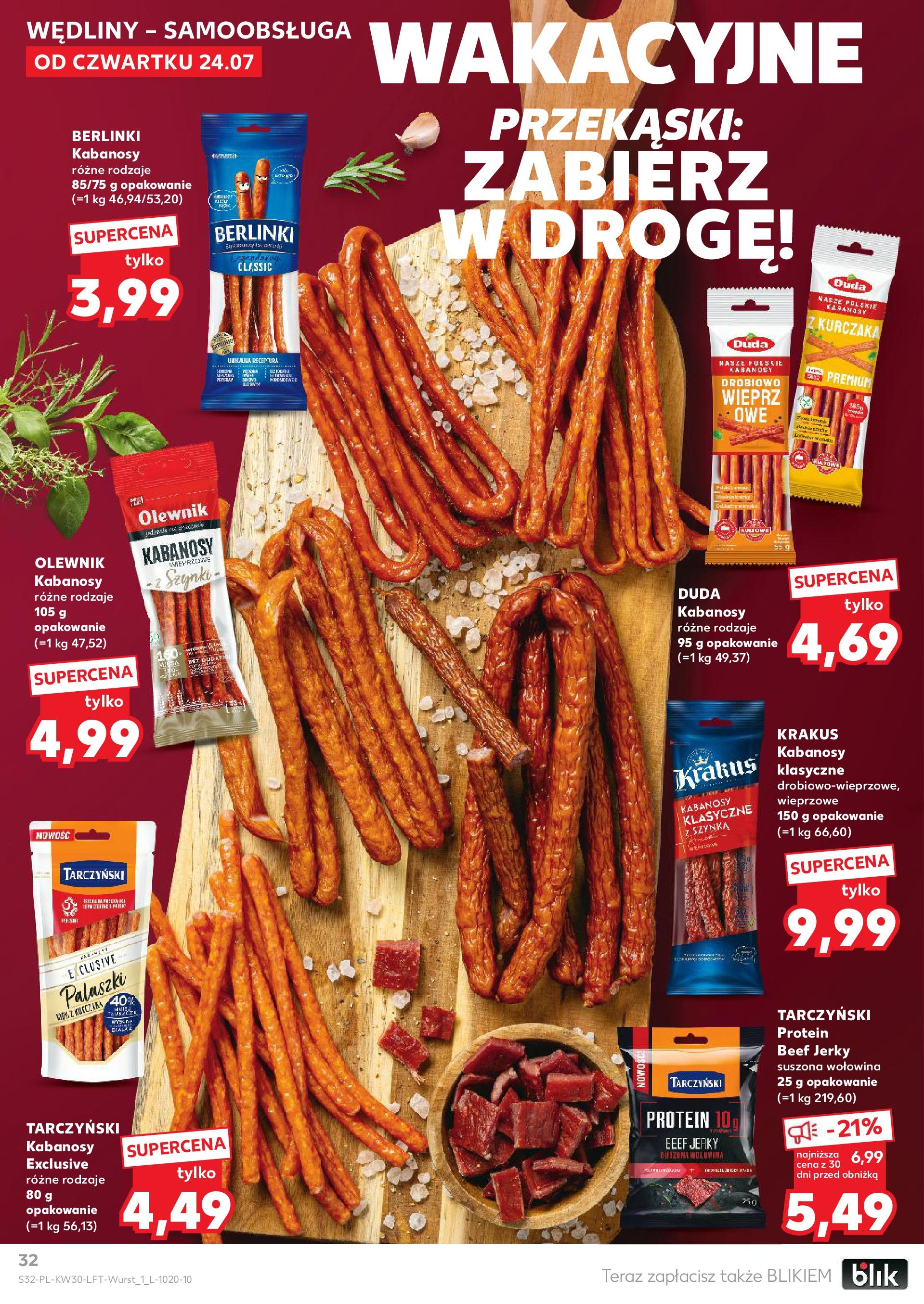 Kaufland gazetka (24.07.2025) - od jutra | Strona: 32 | Produkty: Kefir, Maślanka, Kefir naturalny, Mleko Kaufland gazetka od 24.07.2025 - od jutra PDF | Strona: 32 | Produkty: Kefir, Maślanka, Kefir naturalny, Mleko