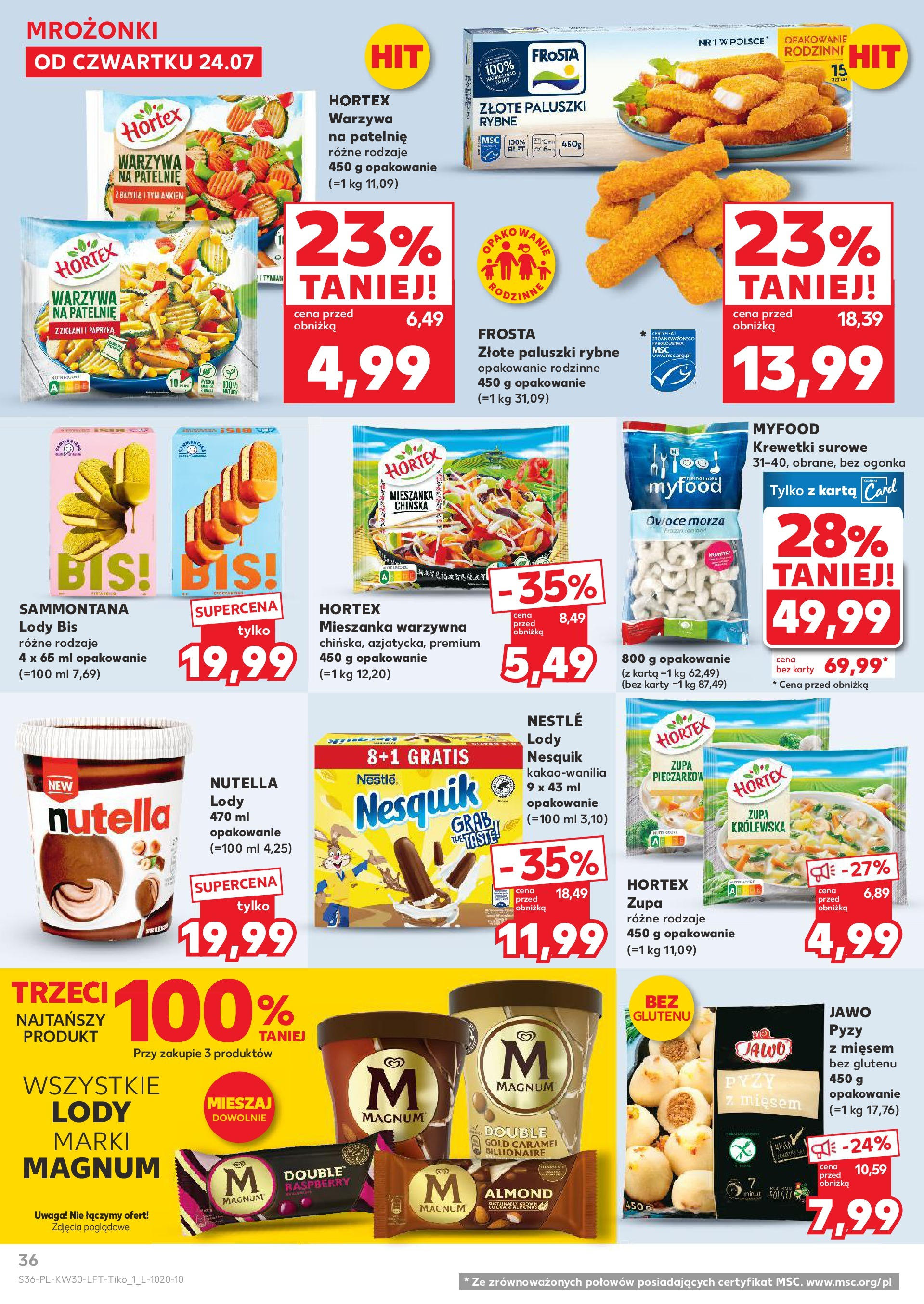 Kaufland gazetka (24.07.2025) - od jutra | Strona: 36 | Produkty: Ser żółty, Dżem, Orzeszki ziemne, Sól Kaufland gazetka od 24.07.2025 - od jutra PDF | Strona: 36 | Produkty: Ser żółty, Dżem, Orzeszki ziemne, Sól