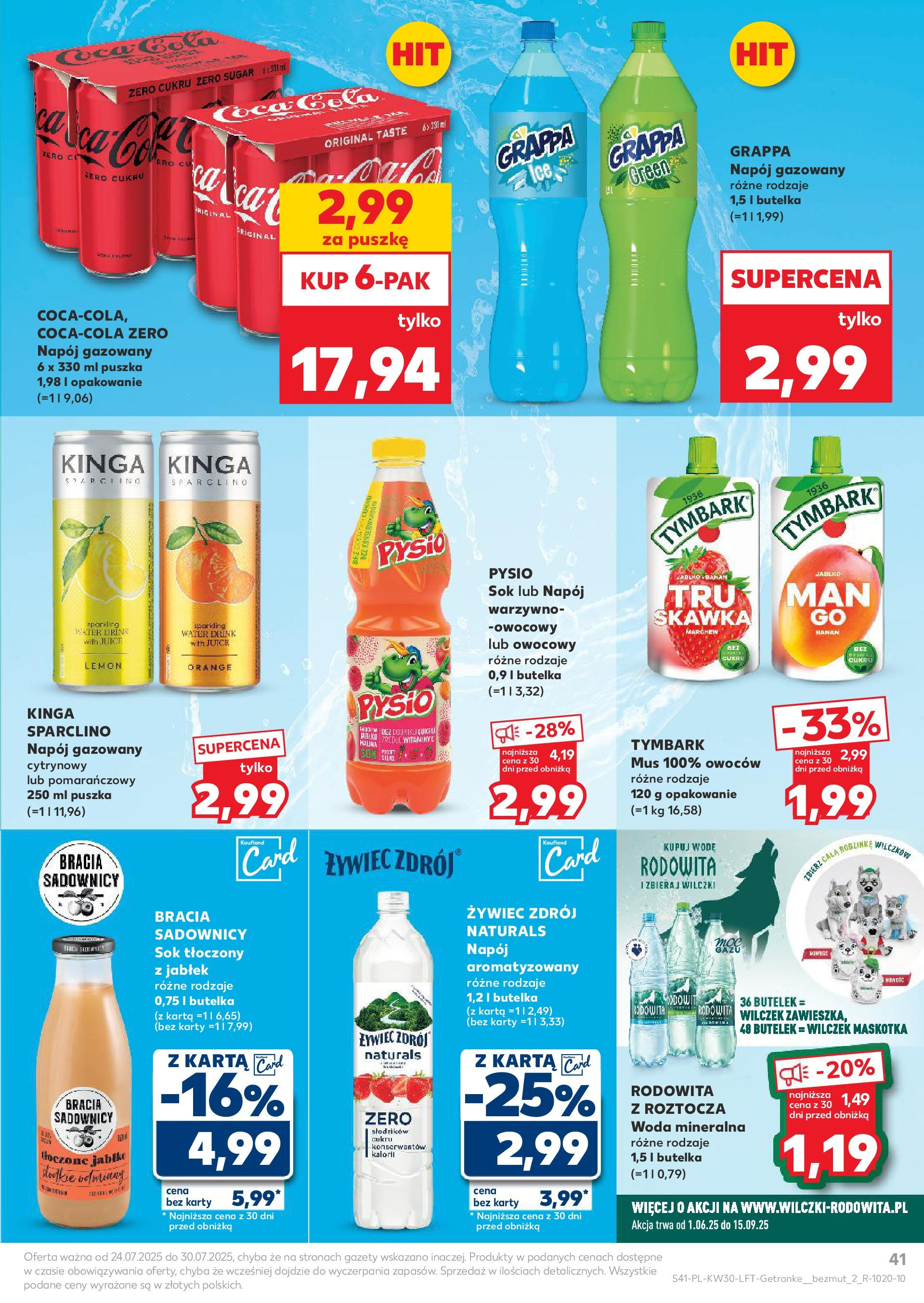 Kaufland gazetka (24.07.2025) - od jutra | Strona: 41 | Produkty: Karta, Warka, Piwo Kaufland gazetka od 24.07.2025 - od jutra PDF | Strona: 41 | Produkty: Karta, Warka, Piwo