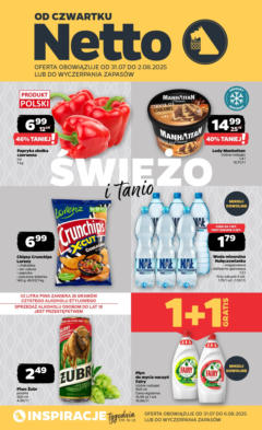 Pogląd oferty "Netto - NETTO T31B ważne do 2.08" - ważna od 30.07.2025