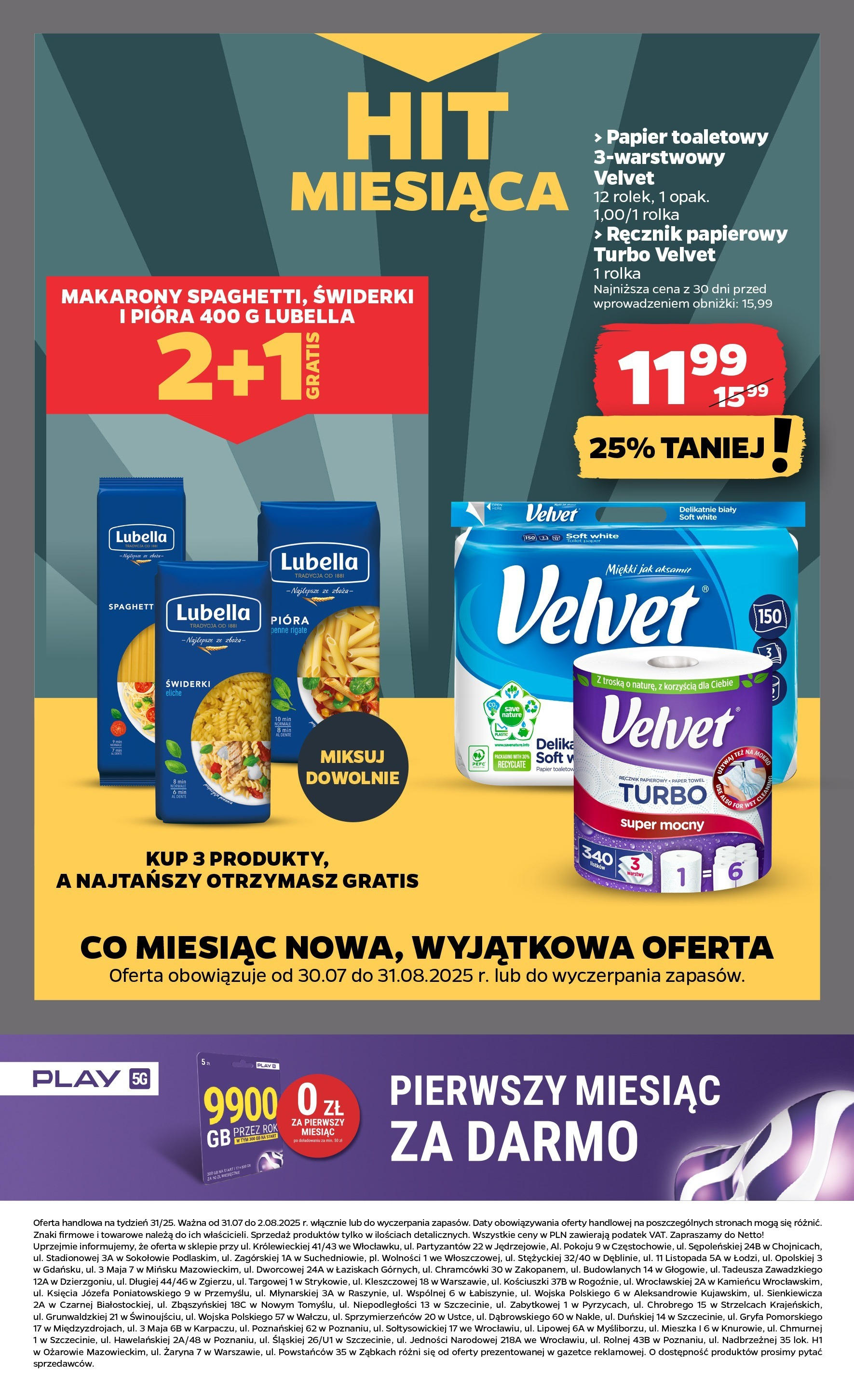 Netto gazetka - Spożywcza od 31.07.2025 | Promocje | Strona: 18 | Produkty: Papier toaletowy, Penne, Makarony, Ręcznik papierowy Netto gazetka - Spożywcza od 31.07.2025 - Aktualne promocje | Strona: 18 | Produkty: Papier toaletowy, Penne, Makarony, Ręcznik papierowy