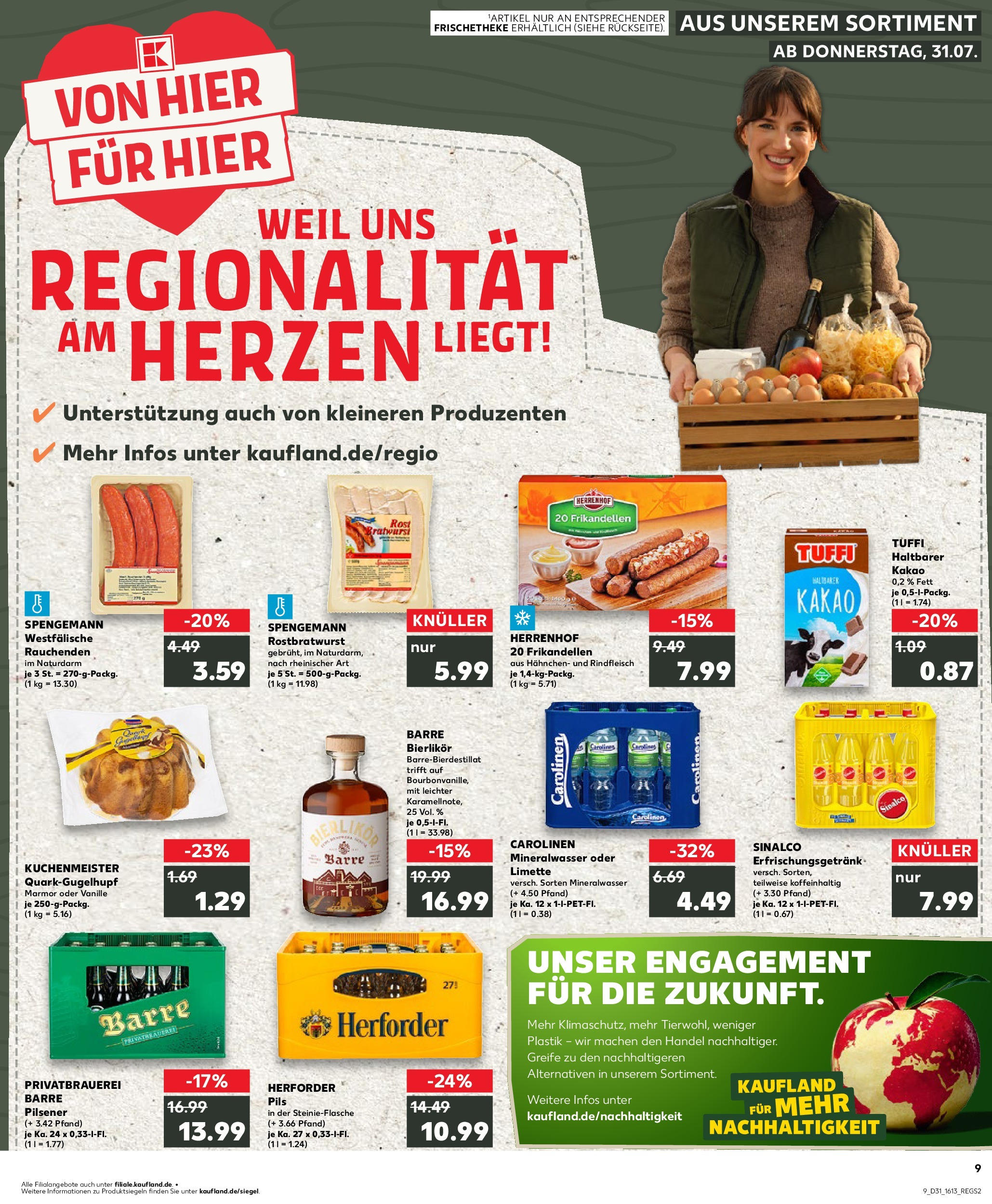 Prospekt Kaufland ab 30.07.2025 » Angebote und Werbung Online | Seite: 9 | Produkte: Pils, Mineralwasser, Limette, Rindfleisch Prospekt Kaufland ab 30.07.2025 » Angebote Online zum Blättern | Seite: 9 | Produkte: Pils, Mineralwasser, Limette, Rindfleisch