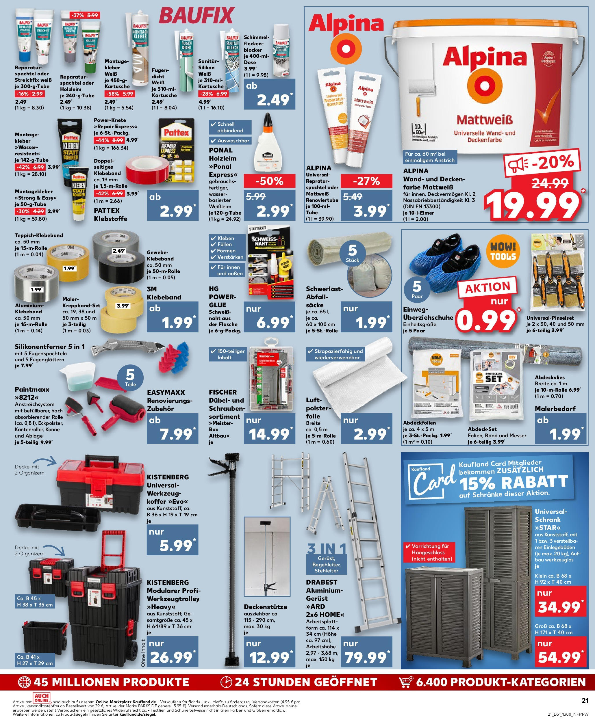 Prospekt Kaufland ab 31.07.2025 » Angebote und Werbung Online | Seite: 21 | Produkte: Schrank, Wasser, Koffer Prospekt Kaufland ab 31.07.2025 » Angebote Online zum Blättern | Seite: 21 | Produkte: Schrank, Wasser, Koffer
