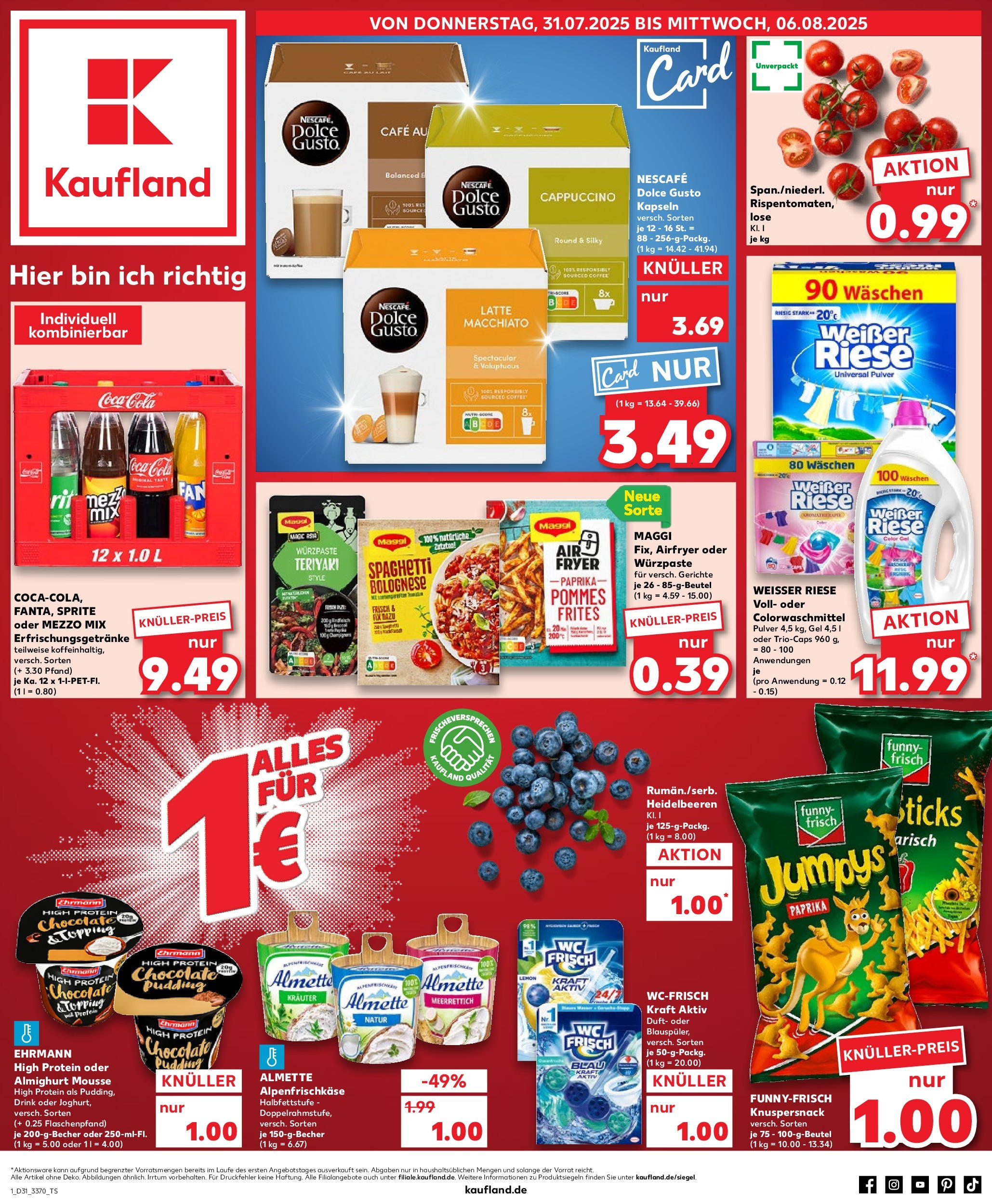 Prospekt Kaufland ab 30.07.2025 » Angebote und Werbung Online | Seite: 1 | Produkte: Coca cola, Sprite, Pudding, Oder mezzo mix Prospekt Kaufland ab 30.07.2025 » Angebote Online zum Blättern | Seite: 1 | Produkte: Coca cola, Sprite, Pudding, Oder mezzo mix