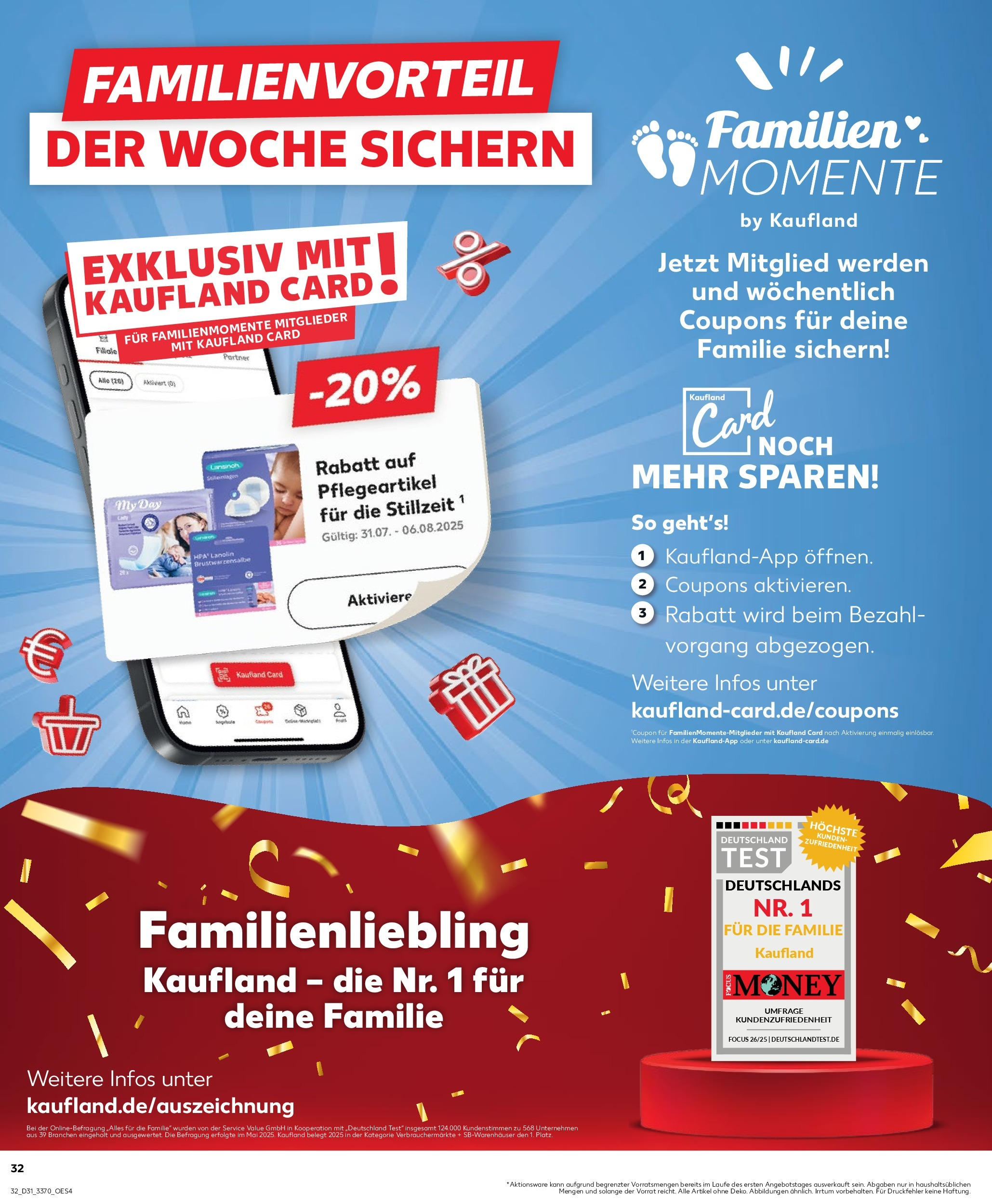 Prospekt Kaufland ab 30.07.2025 » Angebote und Werbung Online | Seite: 32 Prospekt Kaufland ab 30.07.2025 » Angebote Online zum Blättern | Seite: 32