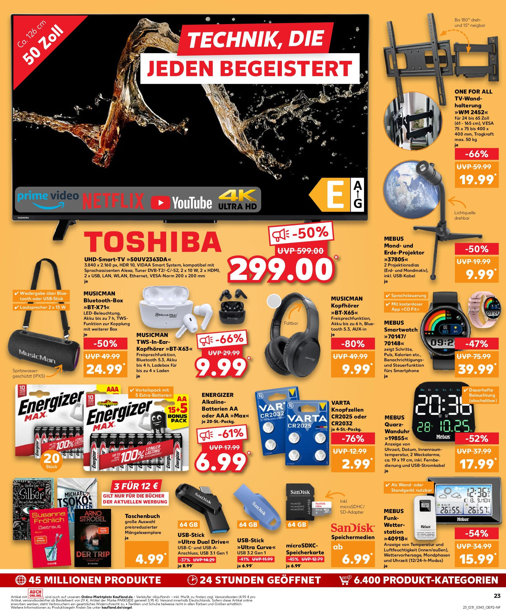 Prospekt Kaufland ab 31.07.2025 » Angebote und Werbung Online | Seite: 23 | Produkte: Smart TV, Smartphone, TV, Kopfhörer Prospekt Kaufland ab 31.07.2025 » Angebote Online zum Blättern | Seite: 23 | Produkte: Smart TV, Smartphone, TV, Kopfhörer