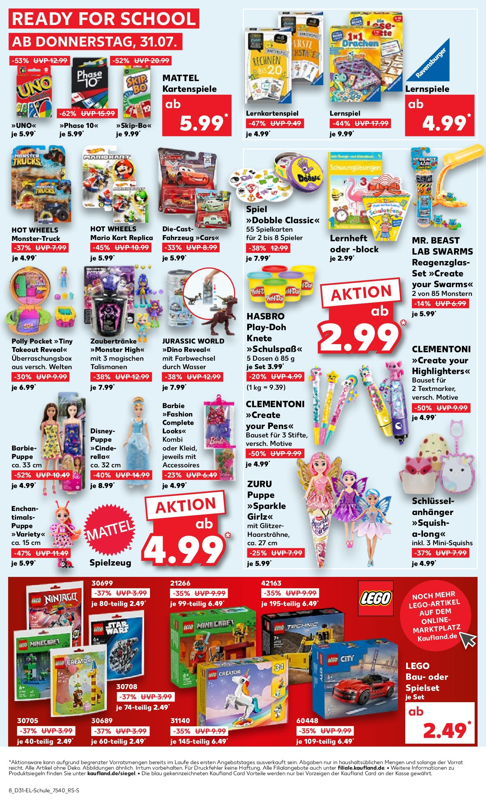 Prospekt Kaufland ab 30.07.2025 » Angebote und Werbung Online | Seite: 44 | Produkte: Spiel, Wasser, Highlighter Prospekt Kaufland ab 30.07.2025 » Angebote Online zum Blättern | Seite: 44 | Produkte: Spiel, Wasser, Highlighter