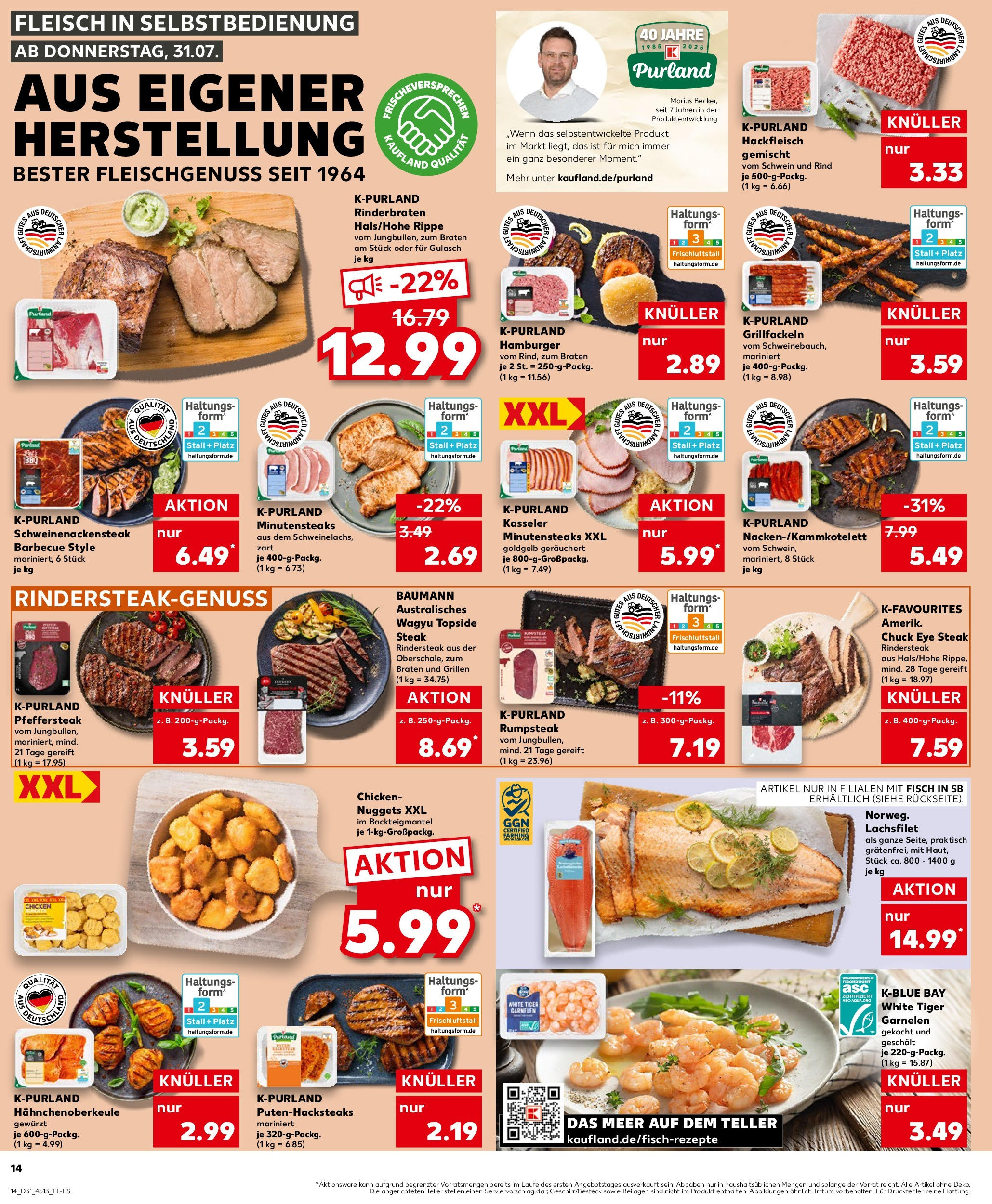 Prospekt Kaufland ab 31.07.2025 » Angebote und Werbung Online | Seite: 14 Prospekt Kaufland ab 31.07.2025 » Angebote Online zum Blättern | Seite: 14