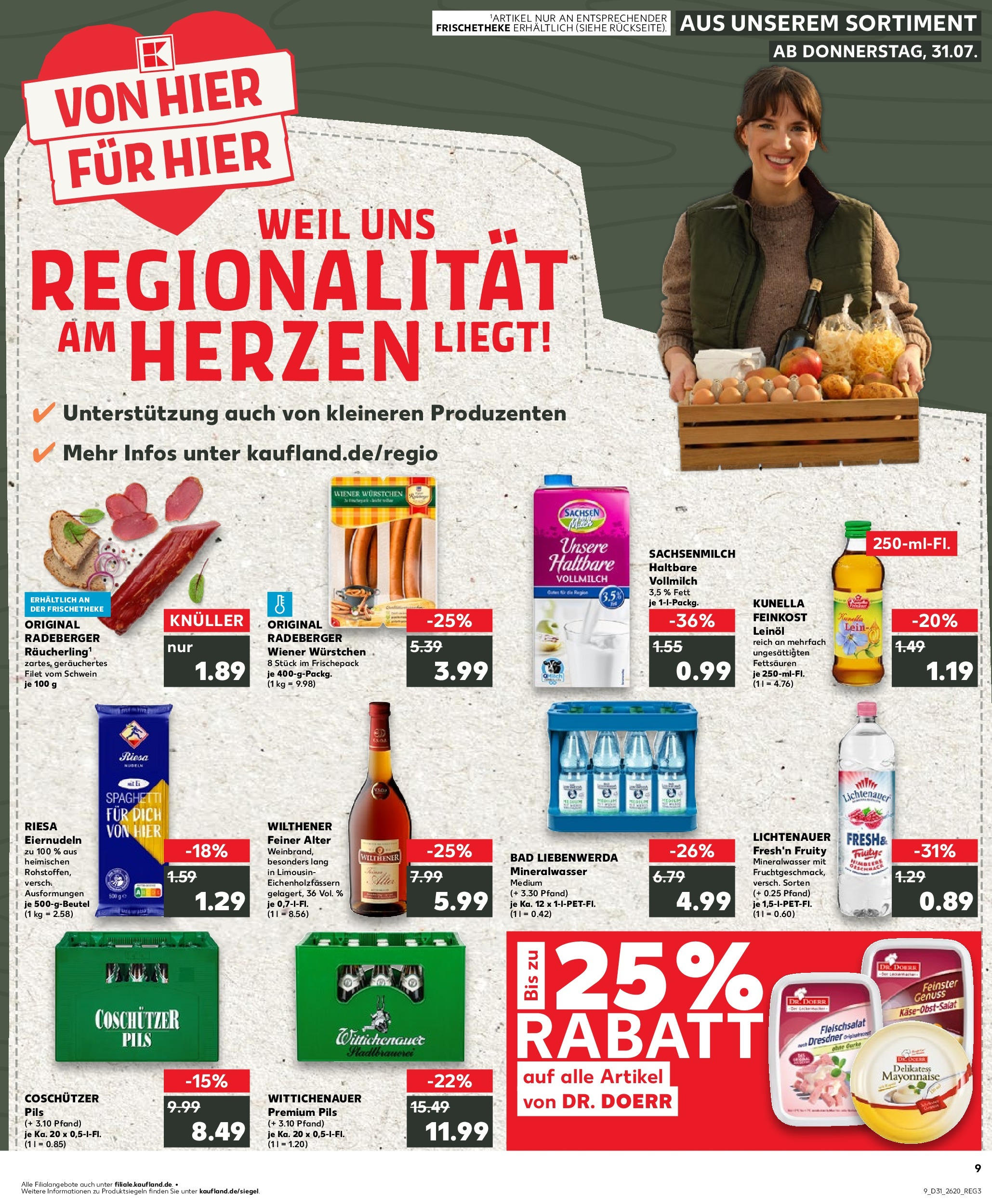 Prospekt Kaufland ab 31.07.2025 » Angebote und Werbung Online | Seite: 9 Prospekt Kaufland ab 31.07.2025 » Angebote Online zum Blättern | Seite: 9