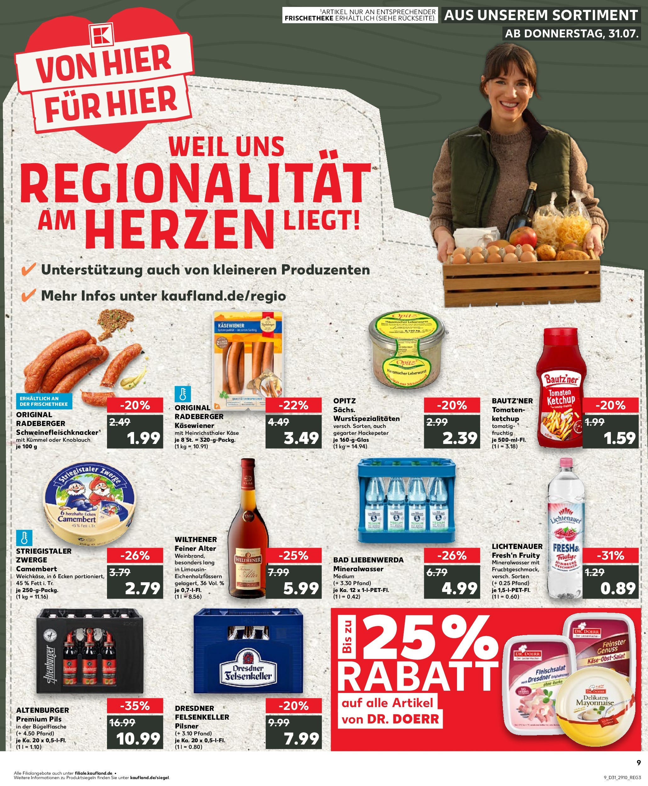 Prospekt Kaufland ab 31.07.2025 » Angebote und Werbung Online | Seite: 9 | Produkte: Bad, Tomaten, Mayonnaise, Ketchup Prospekt Kaufland ab 31.07.2025 » Angebote Online zum Blättern | Seite: 9 | Produkte: Bad, Tomaten, Mayonnaise, Ketchup
