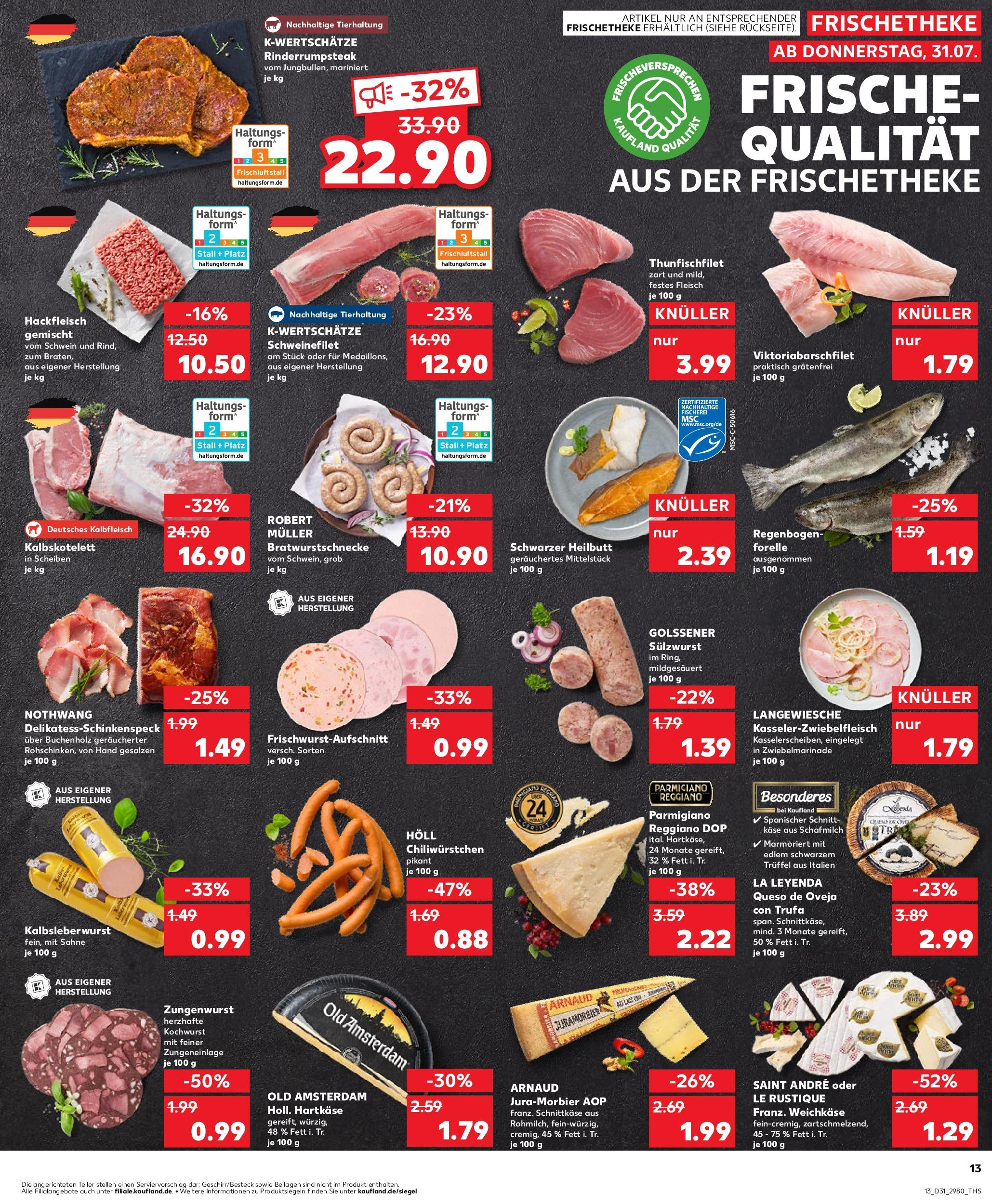 Prospekt Kaufland ab 31.07.2025 » Angebote und Werbung Online | Seite: 13 | Produkte: Käse, Schweinefilet, Chili, Hackfleisch Prospekt Kaufland ab 31.07.2025 » Angebote Online zum Blättern | Seite: 13 | Produkte: Käse, Schweinefilet, Chili, Hackfleisch