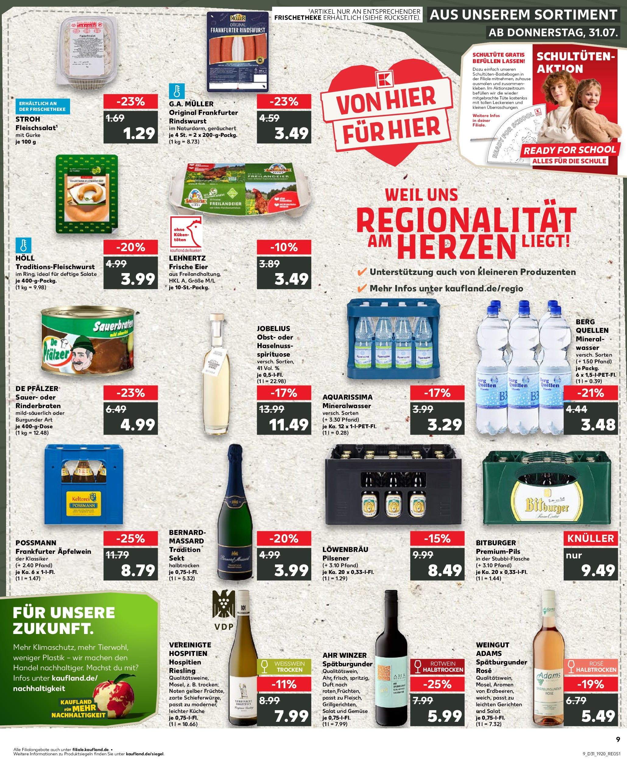 Prospekt Kaufland ab 31.07.2025 » Angebote Online zum Blättern | Seite: 9 | Produkte: Duft, Apple, Gemüse, Obst