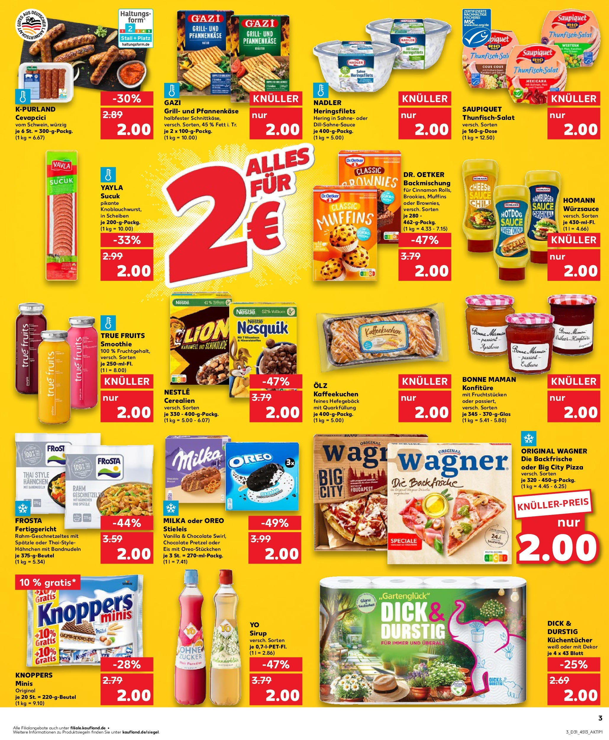 Prospekt Kaufland ab 31.07.2025 » Angebote und Werbung Online | Seite: 3 | Produkte: Sirup, Milka, Pizza, Bonne maman Prospekt Kaufland ab 31.07.2025 » Angebote Online zum Blättern | Seite: 3 | Produkte: Sirup, Milka, Pizza, Bonne maman