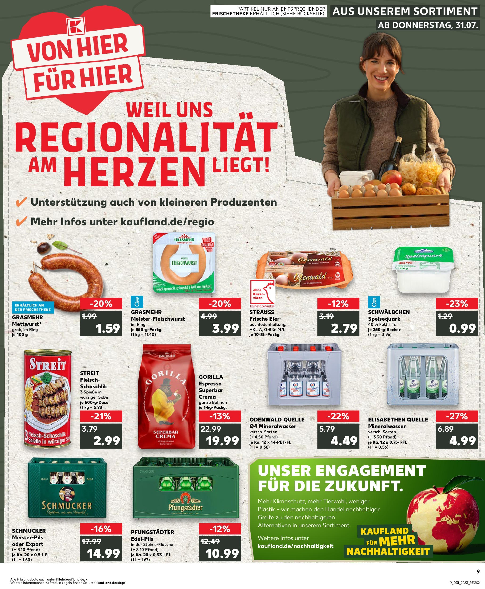 Prospekt Kaufland ab 31.07.2025 » Angebote und Werbung Online | Seite: 9 Prospekt Kaufland ab 31.07.2025 » Angebote Online zum Blättern | Seite: 9