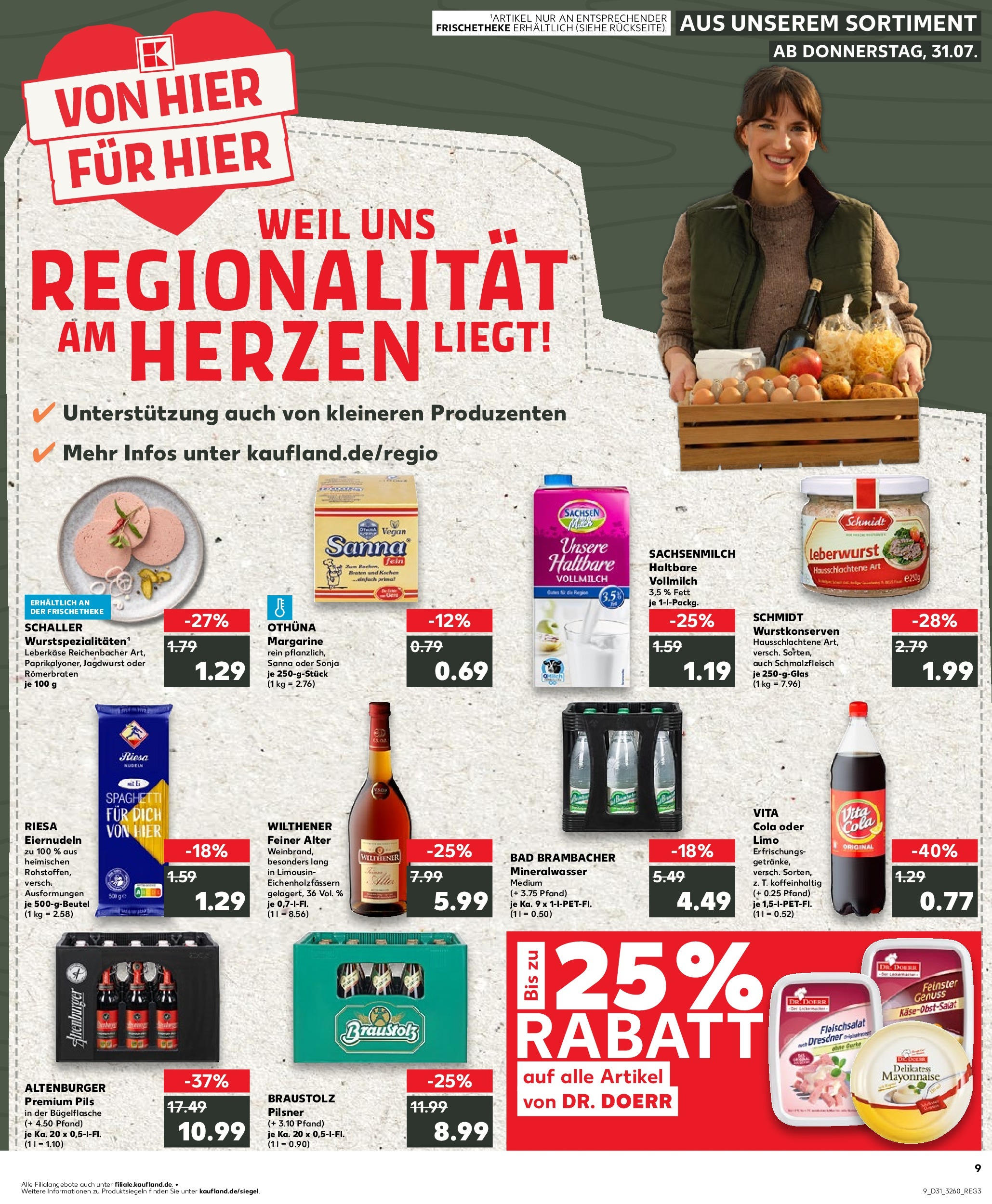 Prospekt Kaufland ab 31.07.2025 » Angebote und Werbung Online | Seite: 9 Prospekt Kaufland ab 31.07.2025 » Angebote Online zum Blättern | Seite: 9