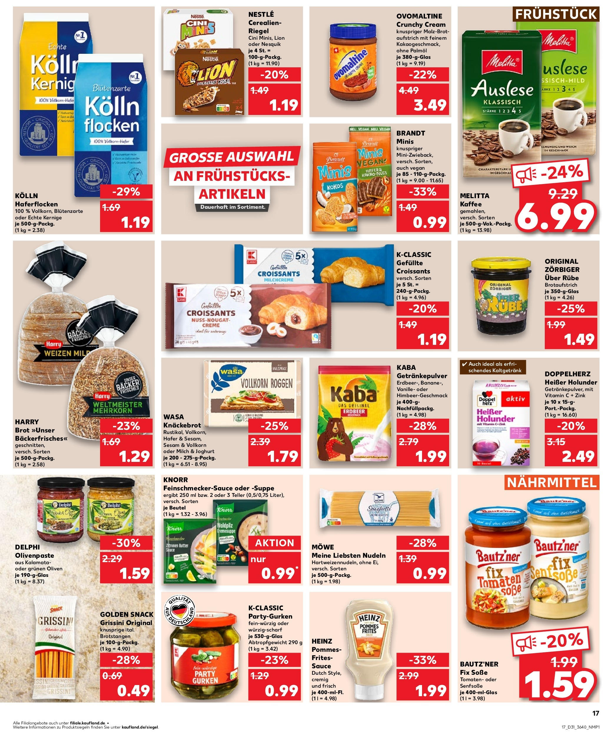 Prospekt Kaufland ab 30.07.2025 » Angebote und Werbung Online | Seite: 17 Prospekt Kaufland ab 30.07.2025 » Angebote Online zum Blättern | Seite: 17
