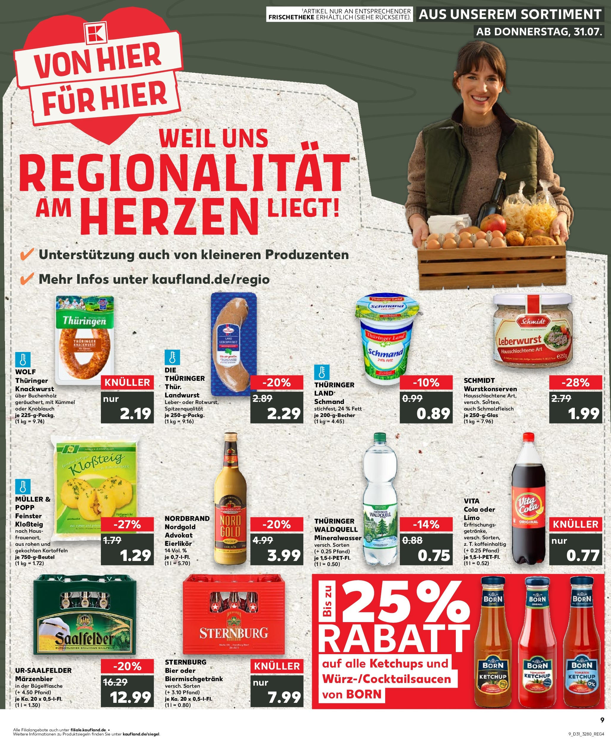 Prospekt Kaufland ab 31.07.2025 » Angebote und Werbung Online | Seite: 9 Prospekt Kaufland ab 31.07.2025 » Angebote Online zum Blättern | Seite: 9