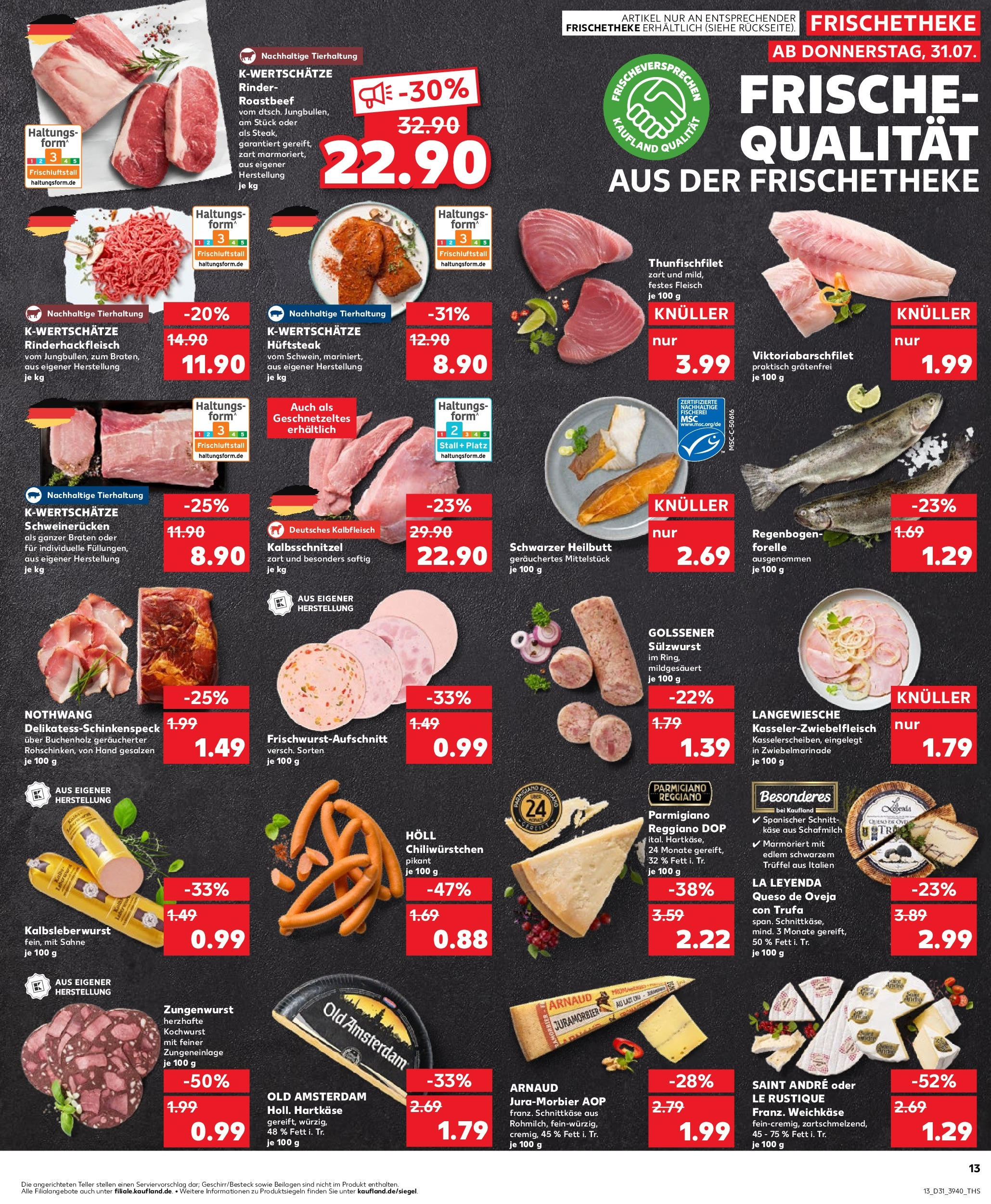 Prospekt Kaufland ab 31.07.2025 » Angebote und Werbung Online | Seite: 13 Prospekt Kaufland ab 31.07.2025 » Angebote Online zum Blättern | Seite: 13