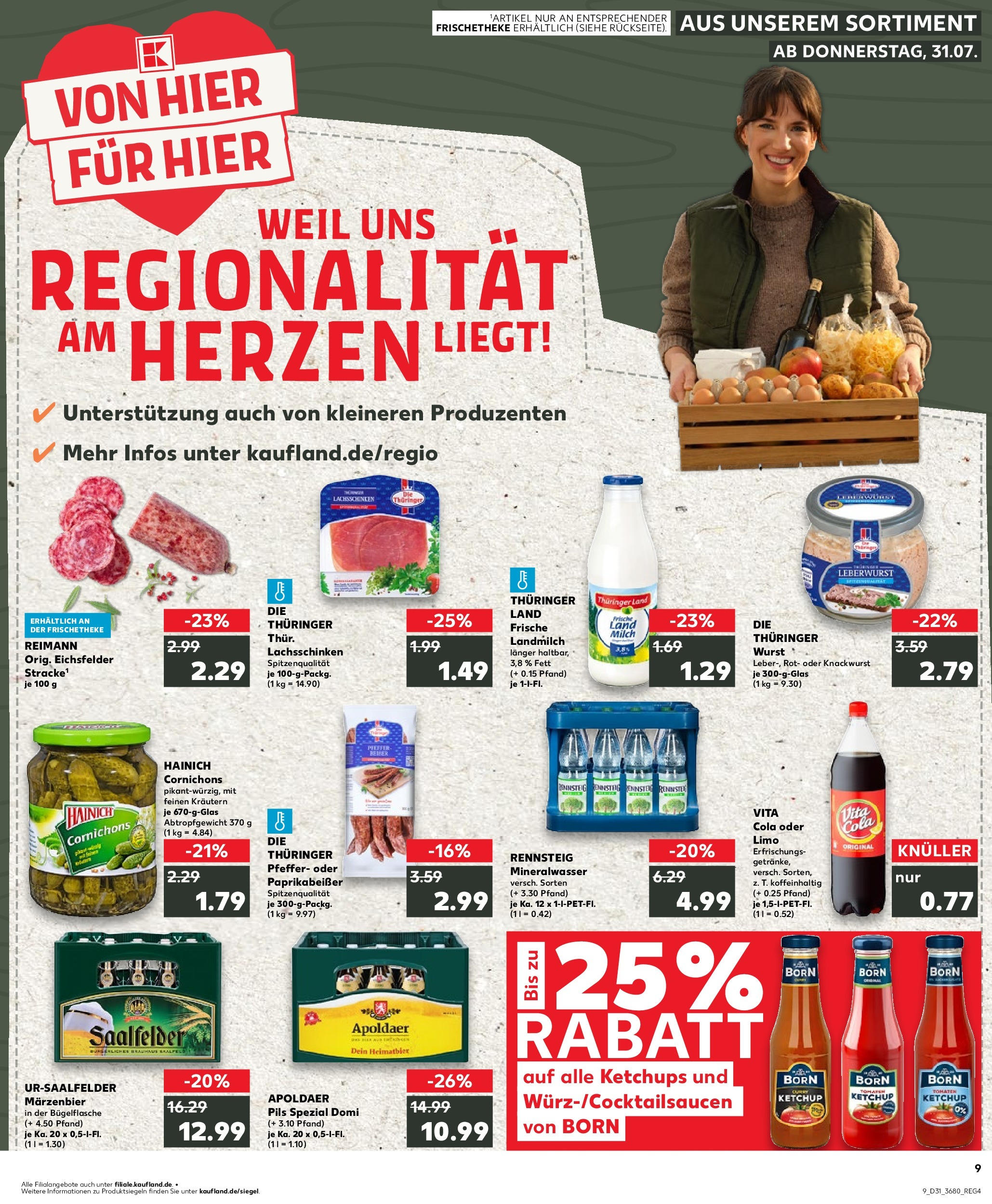 Prospekt Kaufland ab 03.08.2025 » Angebote Online zum Blättern | Seite: 28 | Produkte: Cola, Pfeffer, Vita cola, Ketchup