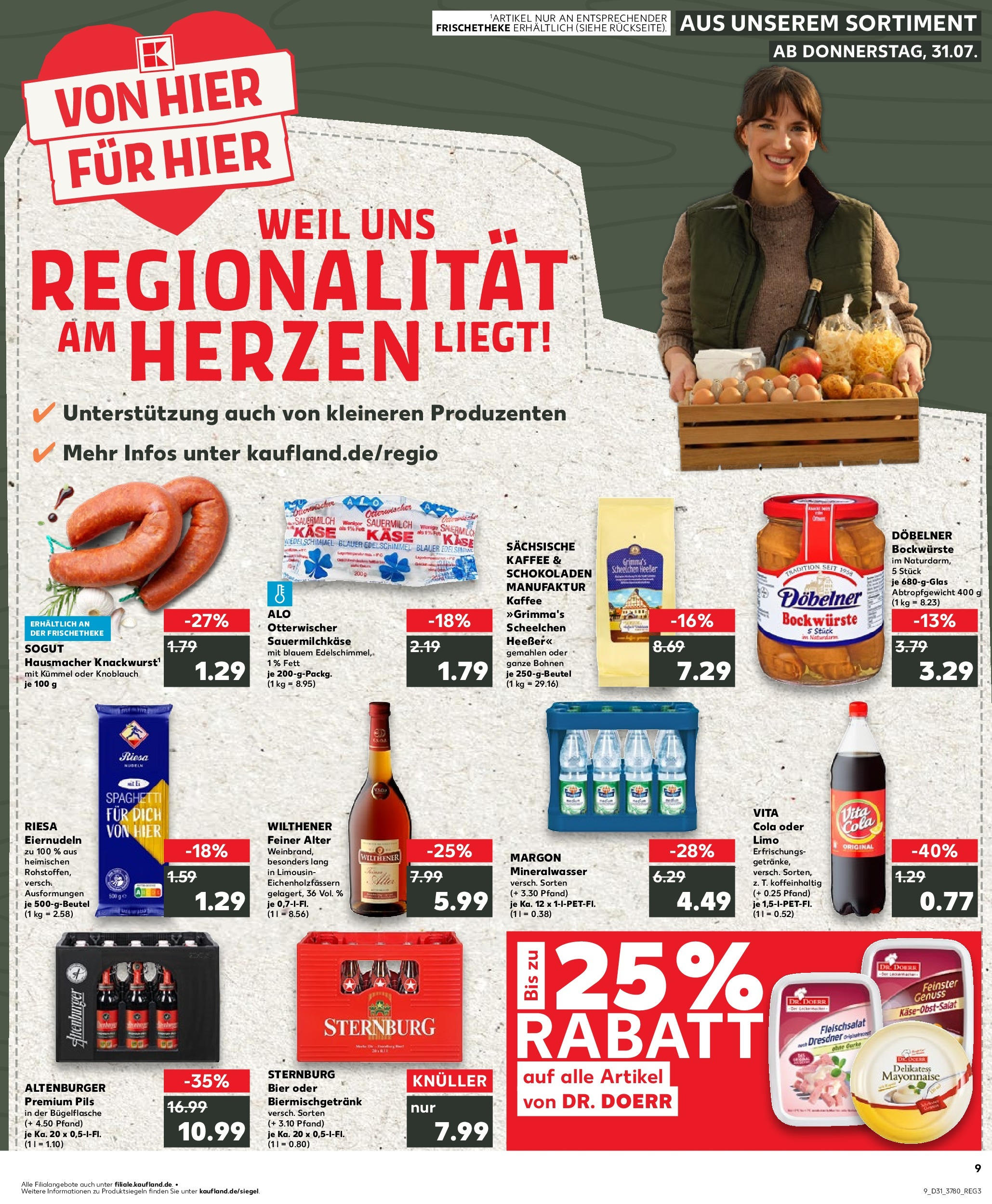 Prospekt Kaufland ab 31.07.2025 » Angebote und Werbung Online | Seite: 9 Prospekt Kaufland ab 31.07.2025 » Angebote Online zum Blättern | Seite: 9