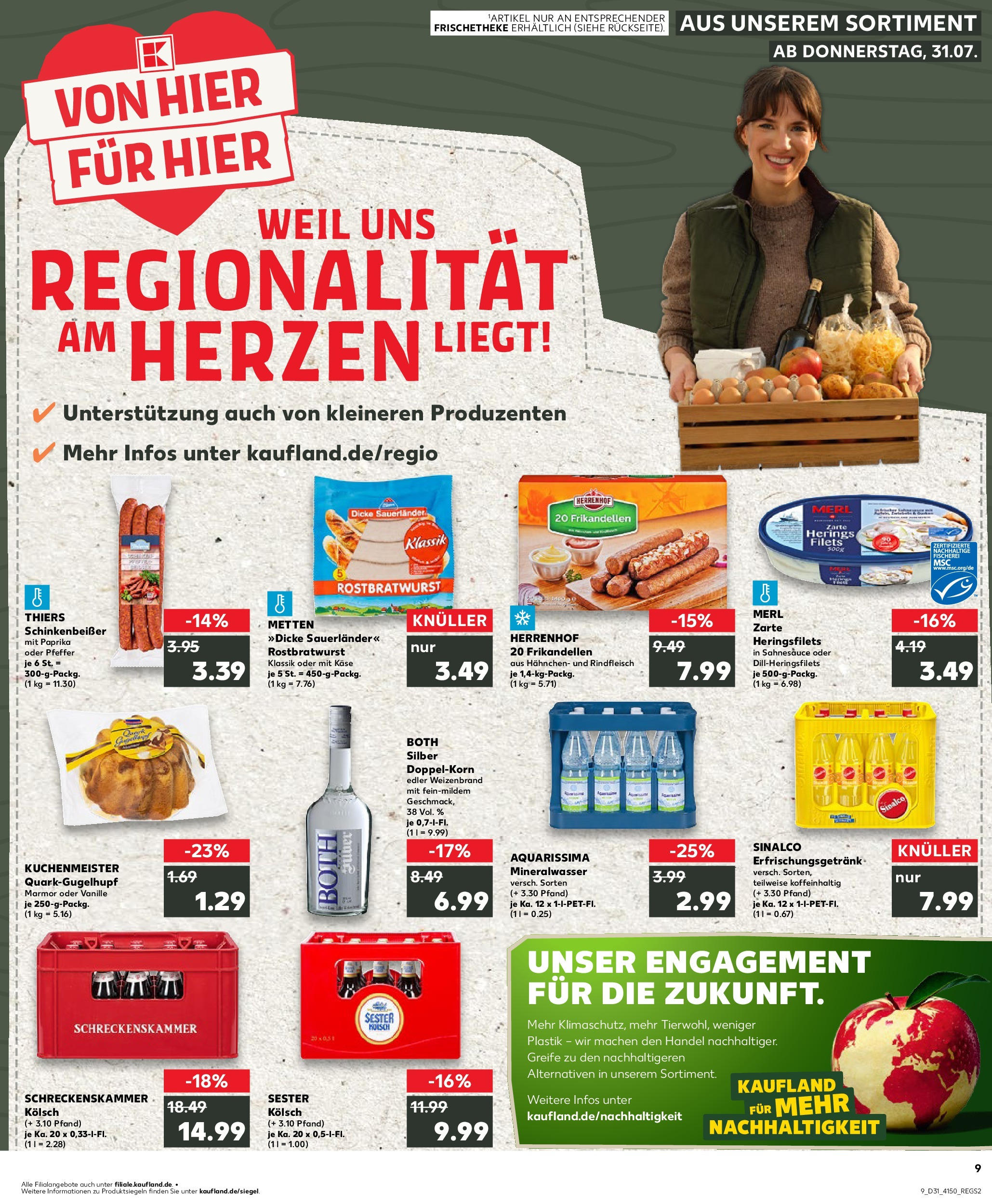 Prospekt Kaufland ab 31.07.2025 » Angebote Online zum Blättern | Seite: 9