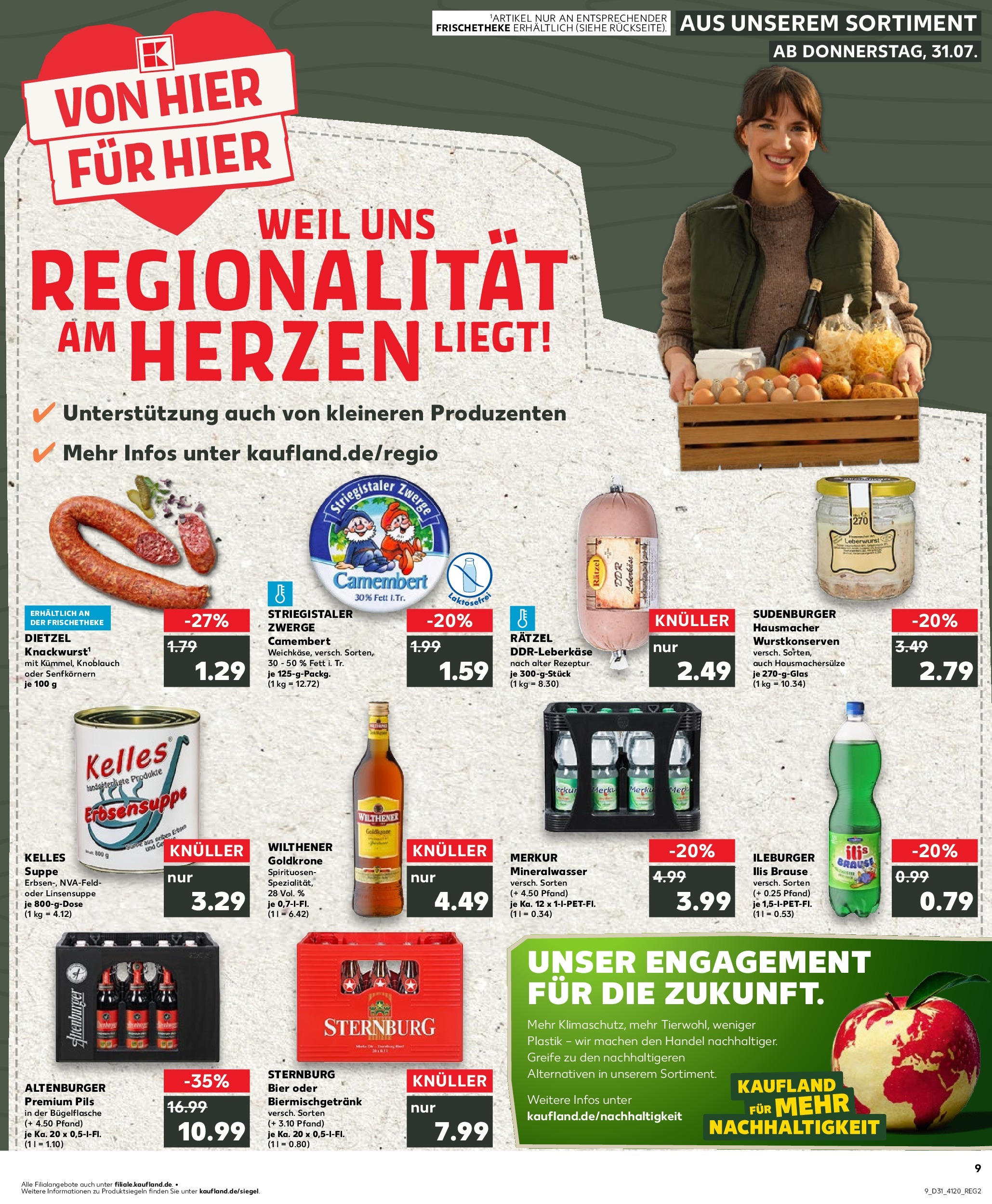 Prospekt Kaufland ab 31.07.2025 » Angebote und Werbung Online | Seite: 9 Prospekt Kaufland ab 31.07.2025 » Angebote Online zum Blättern | Seite: 9