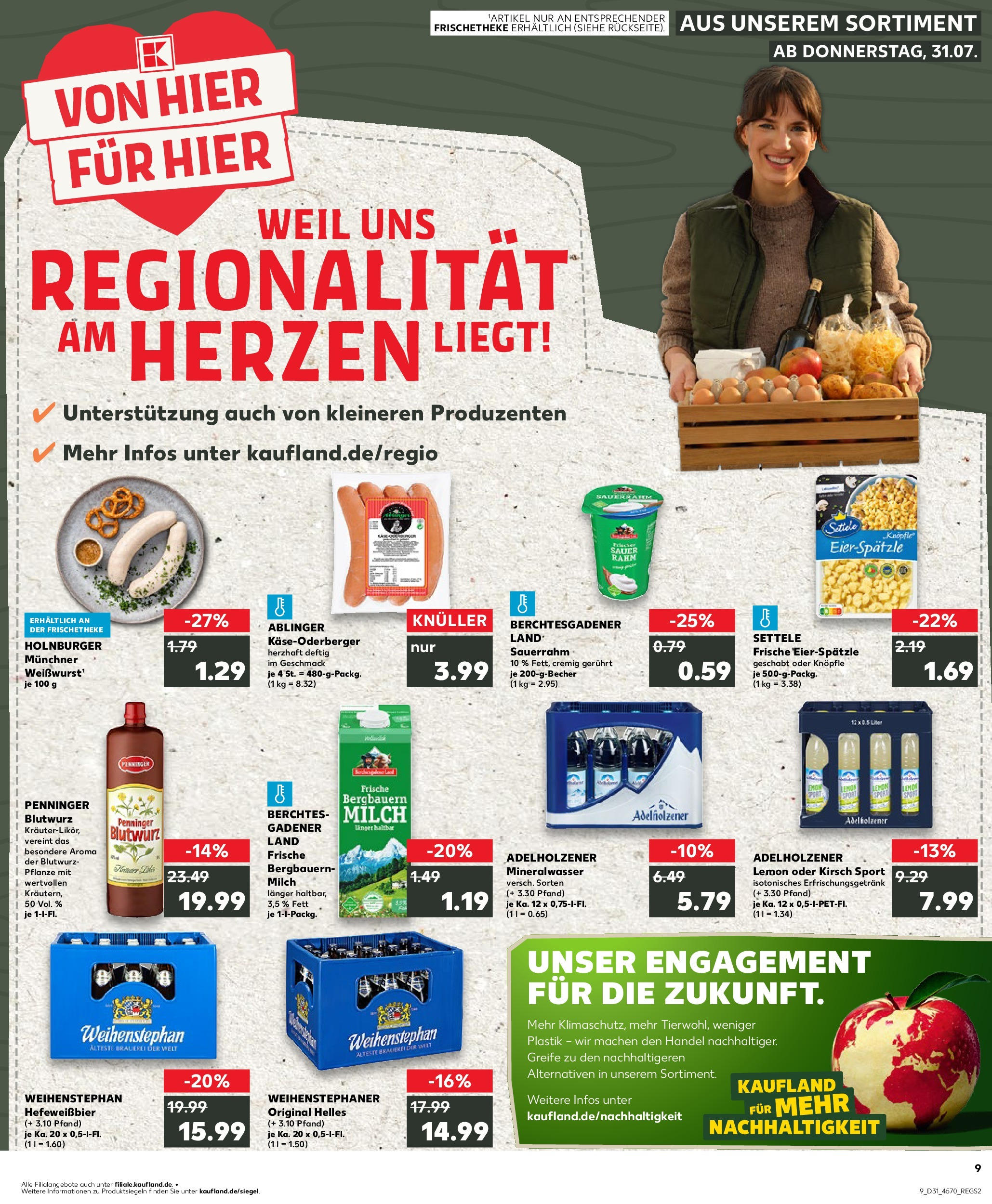 Prospekt Kaufland ab 31.07.2025 » Angebote und Werbung Online | Seite: 9 Prospekt Kaufland ab 31.07.2025 » Angebote Online zum Blättern | Seite: 9