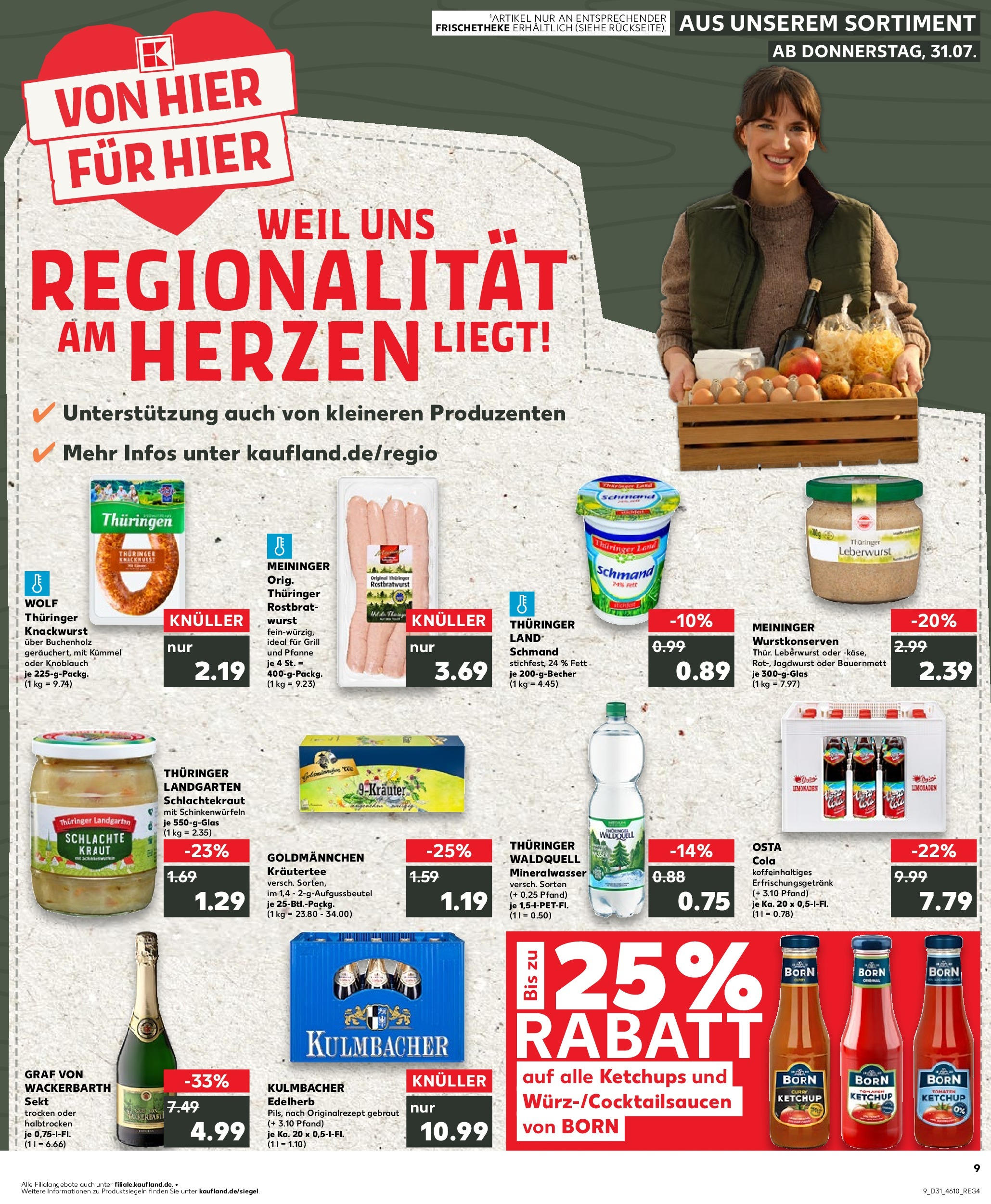 Prospekt Kaufland ab 31.07.2025 » Angebote und Werbung Online | Seite: 9 | Produkte: Grill, Cola, Tomaten, Ketchup Prospekt Kaufland ab 31.07.2025 » Angebote Online zum Blättern | Seite: 9 | Produkte: Grill, Cola, Tomaten, Ketchup