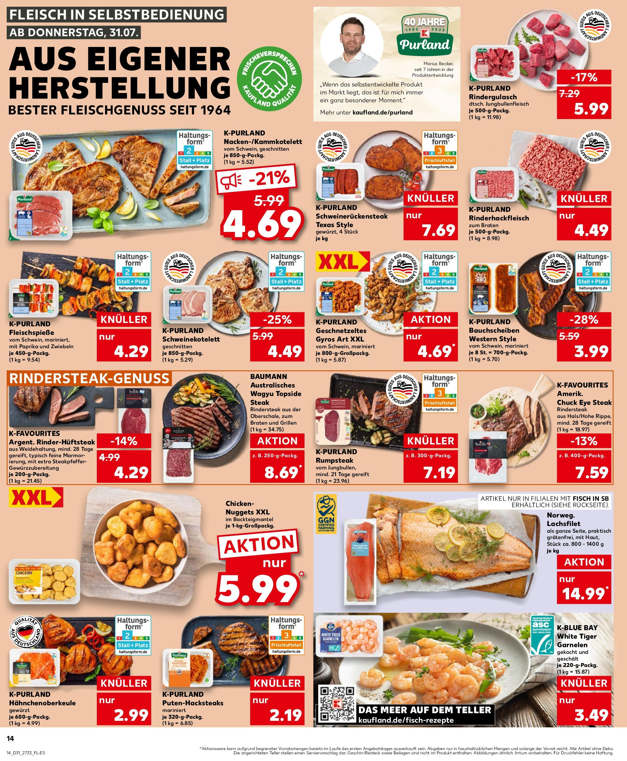 Prospekt Kaufland ab 31.07.2025 » Angebote und Werbung Online | Seite: 14 Prospekt Kaufland ab 31.07.2025 » Angebote Online zum Blättern | Seite: 14
