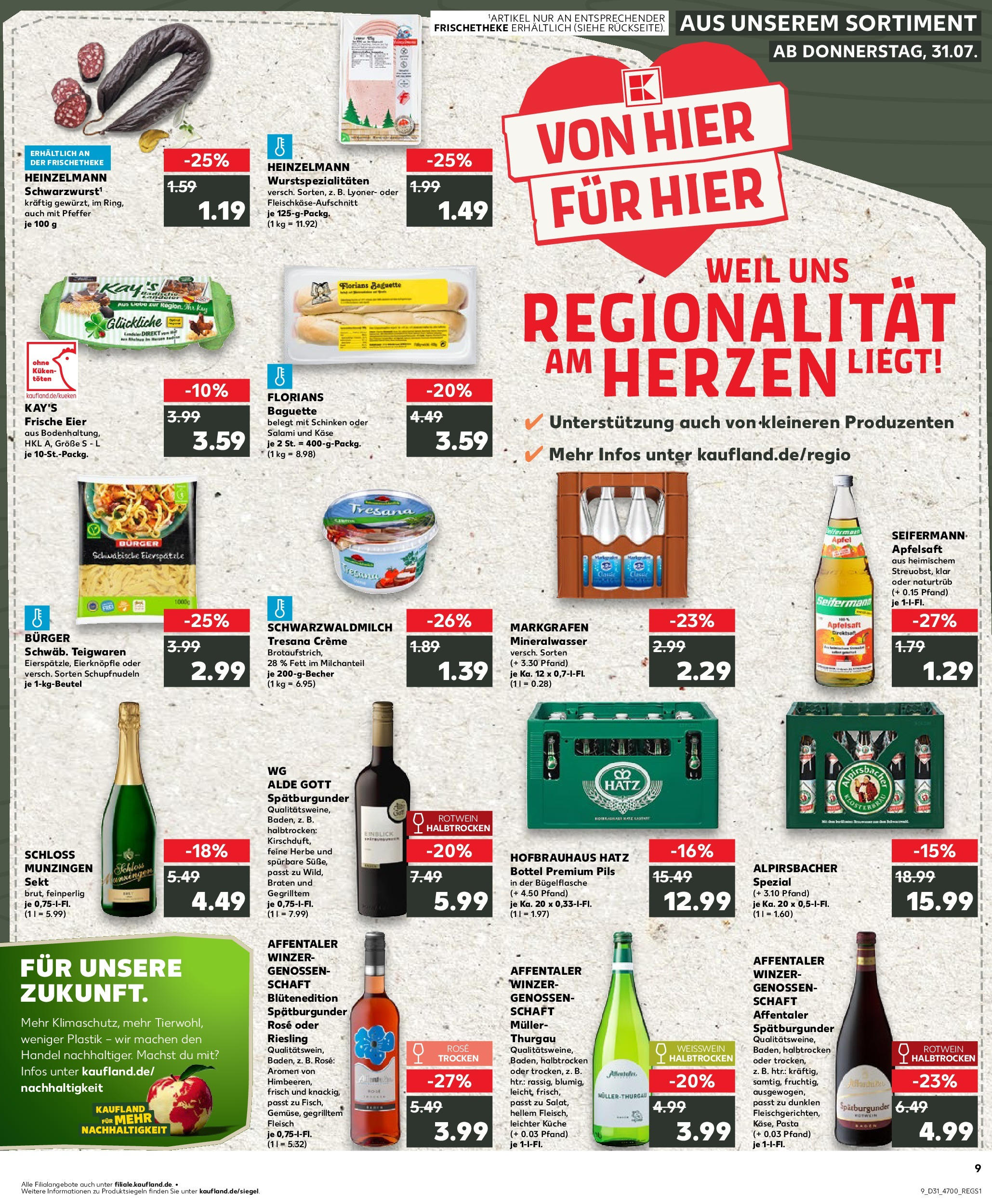 Prospekt Kaufland ab 31.07.2025 » Angebote und Werbung Online | Seite: 9 | Produkte: Pils, Äpfel, Apple, Fleisch Prospekt Kaufland ab 31.07.2025 » Angebote Online zum Blättern | Seite: 9 | Produkte: Pils, Äpfel, Apple, Fleisch