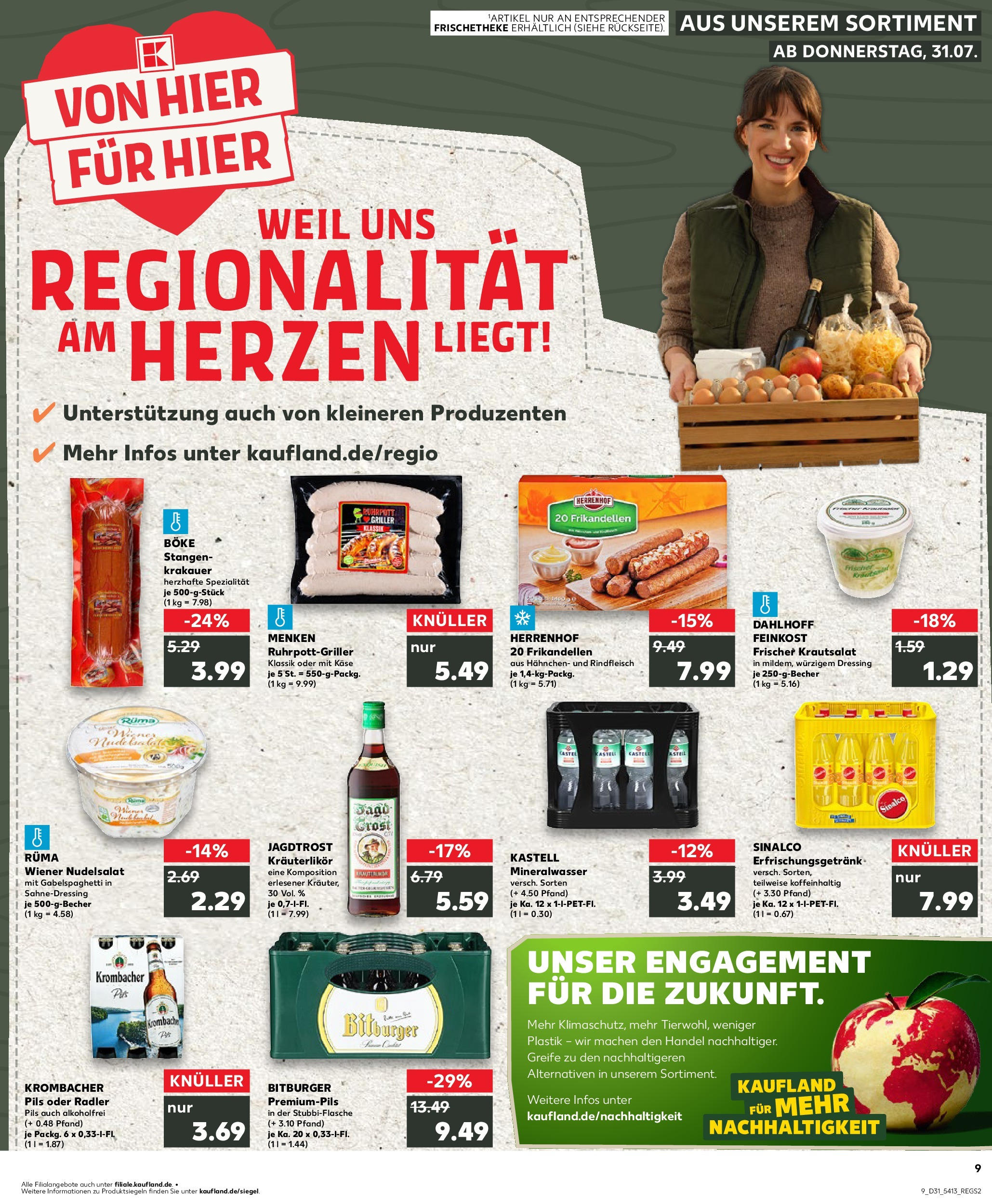 Prospekt Kaufland ab 31.07.2025 » Angebote und Werbung Online | Seite: 9 | Produkte: Sinalco, Pils, Dressing, Radler Prospekt Kaufland ab 31.07.2025 » Angebote Online zum Blättern | Seite: 9 | Produkte: Sinalco, Pils, Dressing, Radler