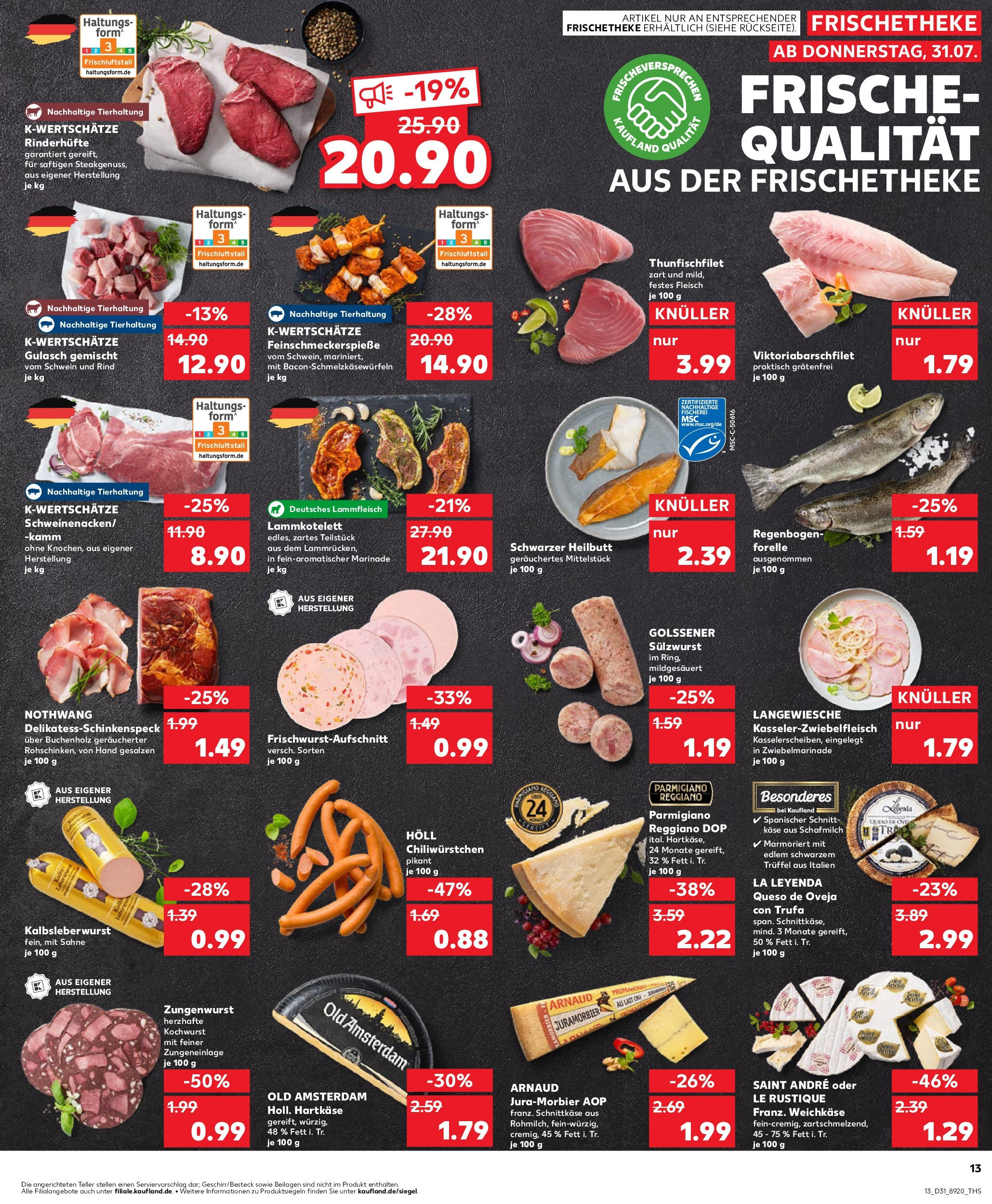 Prospekt Kaufland ab 31.07.2025 » Angebote und Werbung Online | Seite: 13 Prospekt Kaufland ab 31.07.2025 » Angebote Online zum Blättern | Seite: 13