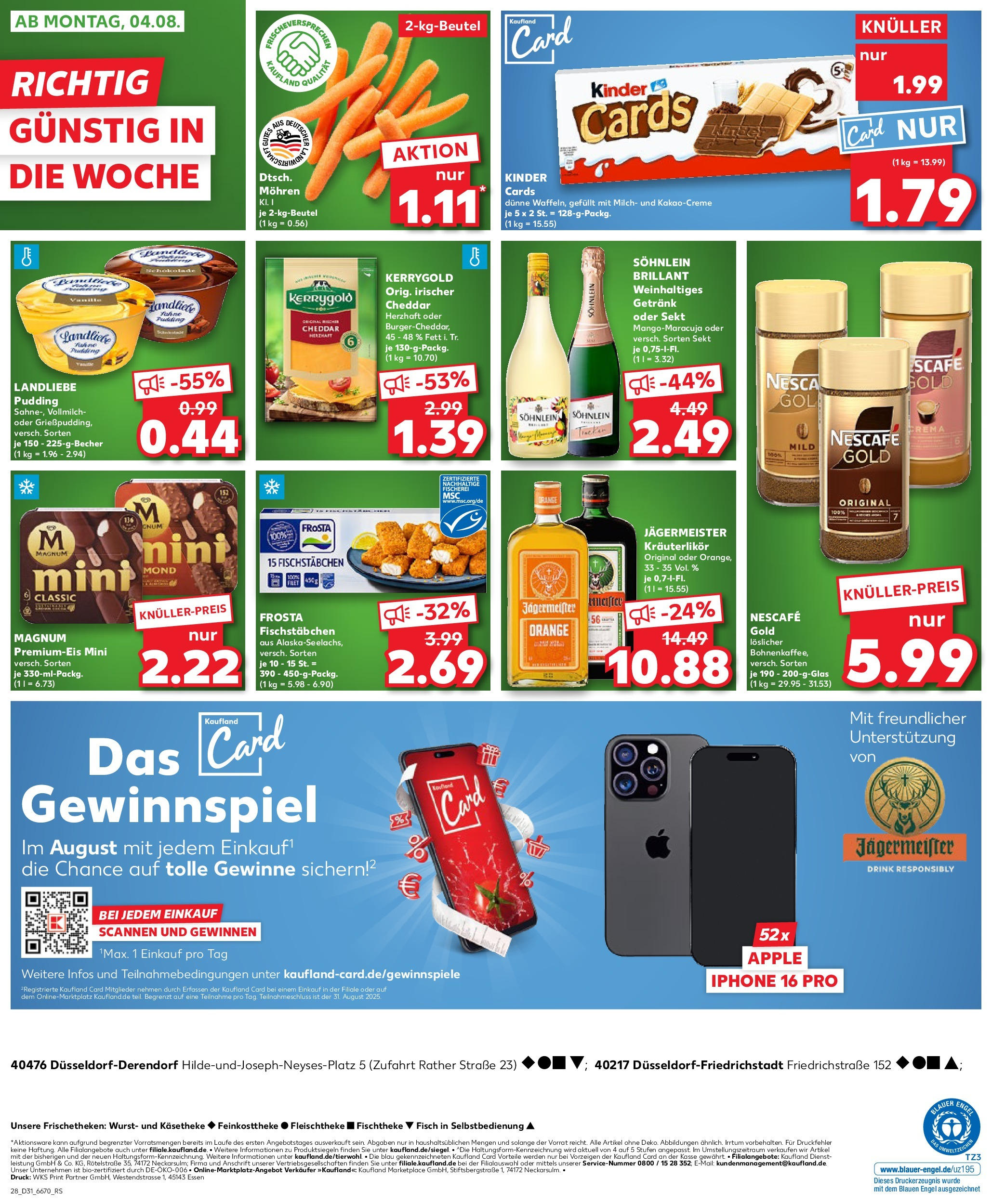 Prospekt Kaufland ab 31.07.2025 » Angebote und Werbung Online | Seite: 28 | Produkte: Milch, Pudding, Apple, Smartphone Prospekt Kaufland ab 31.07.2025 » Angebote Online zum Blättern | Seite: 28 | Produkte: Milch, Pudding, Apple, Smartphone