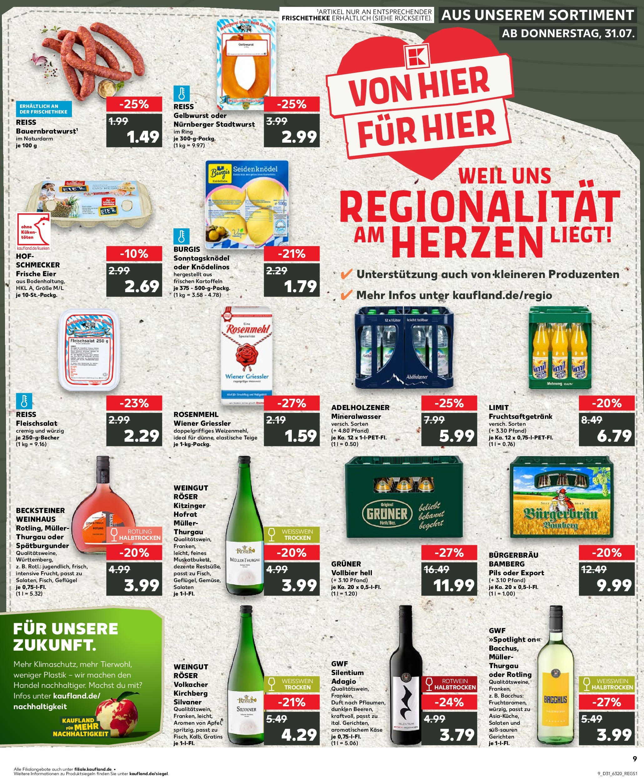 Prospekt Kaufland ab 31.07.2025 » Angebote und Werbung Online | Seite: 9 | Produkte: Käse, Rotwein, Weißwein halbtrocken, Pils Prospekt Kaufland ab 31.07.2025 » Angebote Online zum Blättern | Seite: 9 | Produkte: Käse, Rotwein, Weißwein halbtrocken, Pils