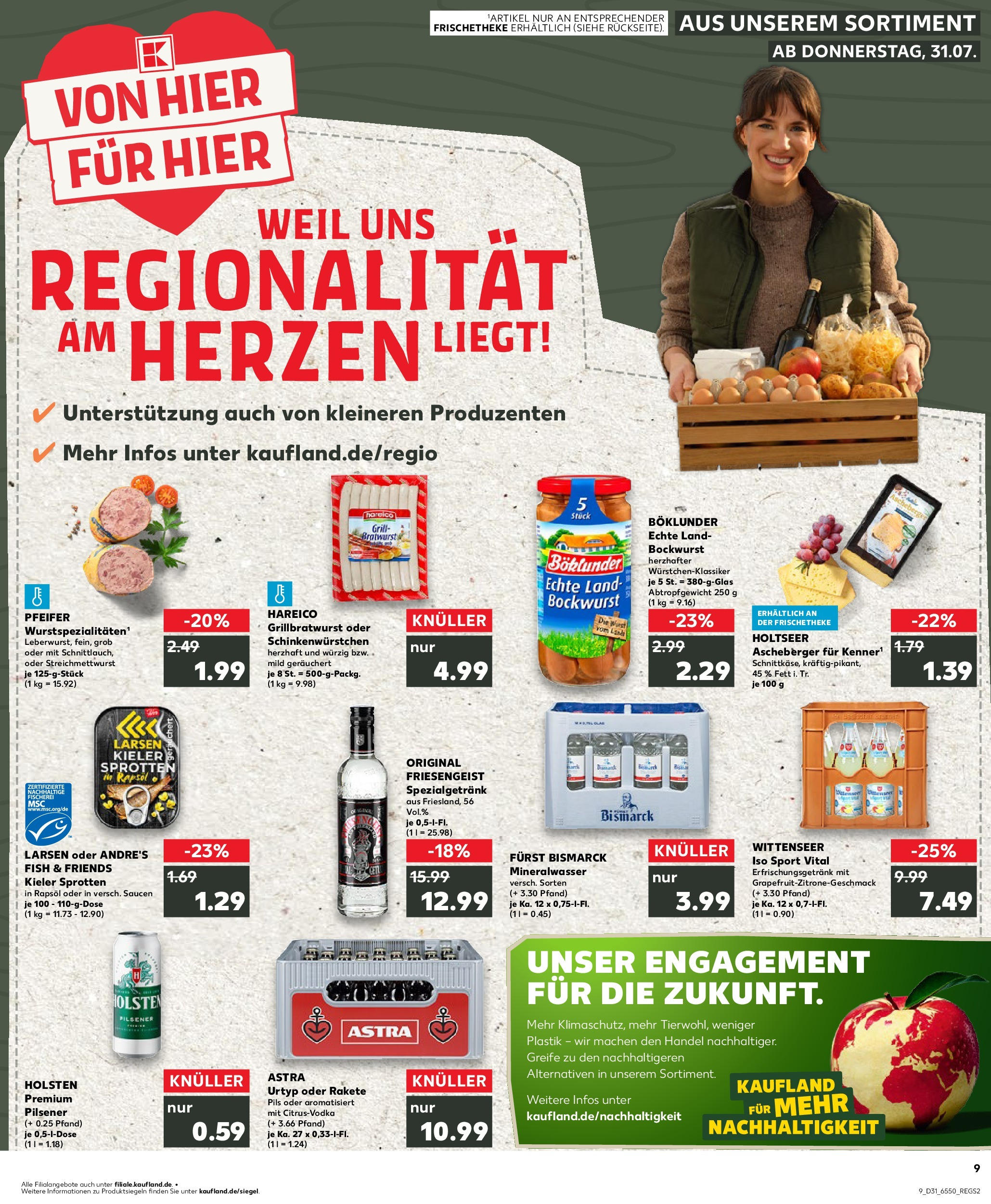 Prospekt Kaufland ab 31.07.2025 » Angebote und Werbung Online | Seite: 9 | Produkte: Grill, Astra, Holsten, Mineralwasser Prospekt Kaufland ab 31.07.2025 » Angebote Online zum Blättern | Seite: 9 | Produkte: Grill, Astra, Holsten, Mineralwasser