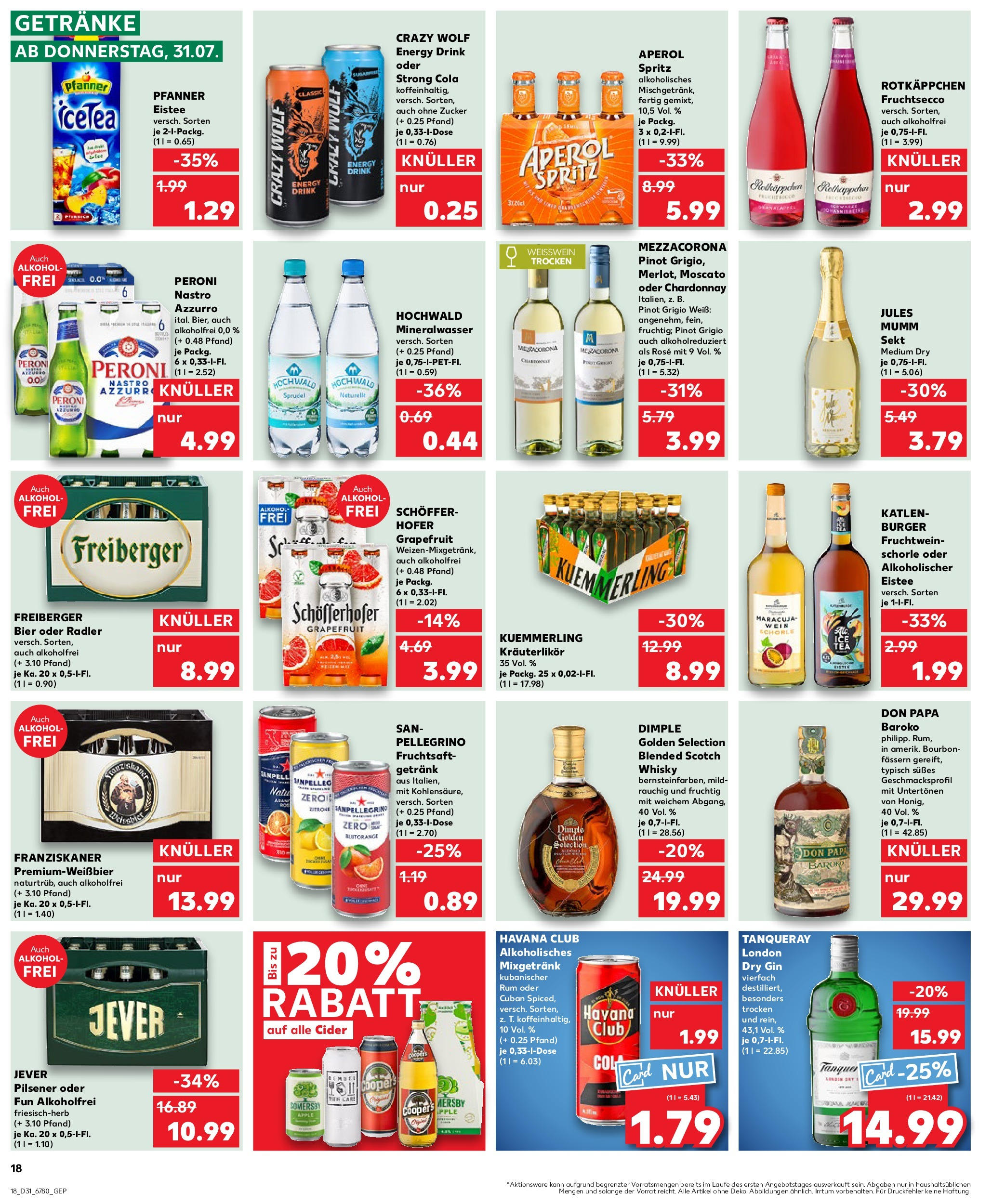 Prospekt Kaufland ab 31.07.2025 » Angebote und Werbung Online | Seite: 18 | Produkte: Fruchtsecco, Grapefruit, Kuemmerling, Rotkäppchen Prospekt Kaufland ab 31.07.2025 » Angebote Online zum Blättern | Seite: 18 | Produkte: Fruchtsecco, Grapefruit, Kuemmerling, Rotkäppchen