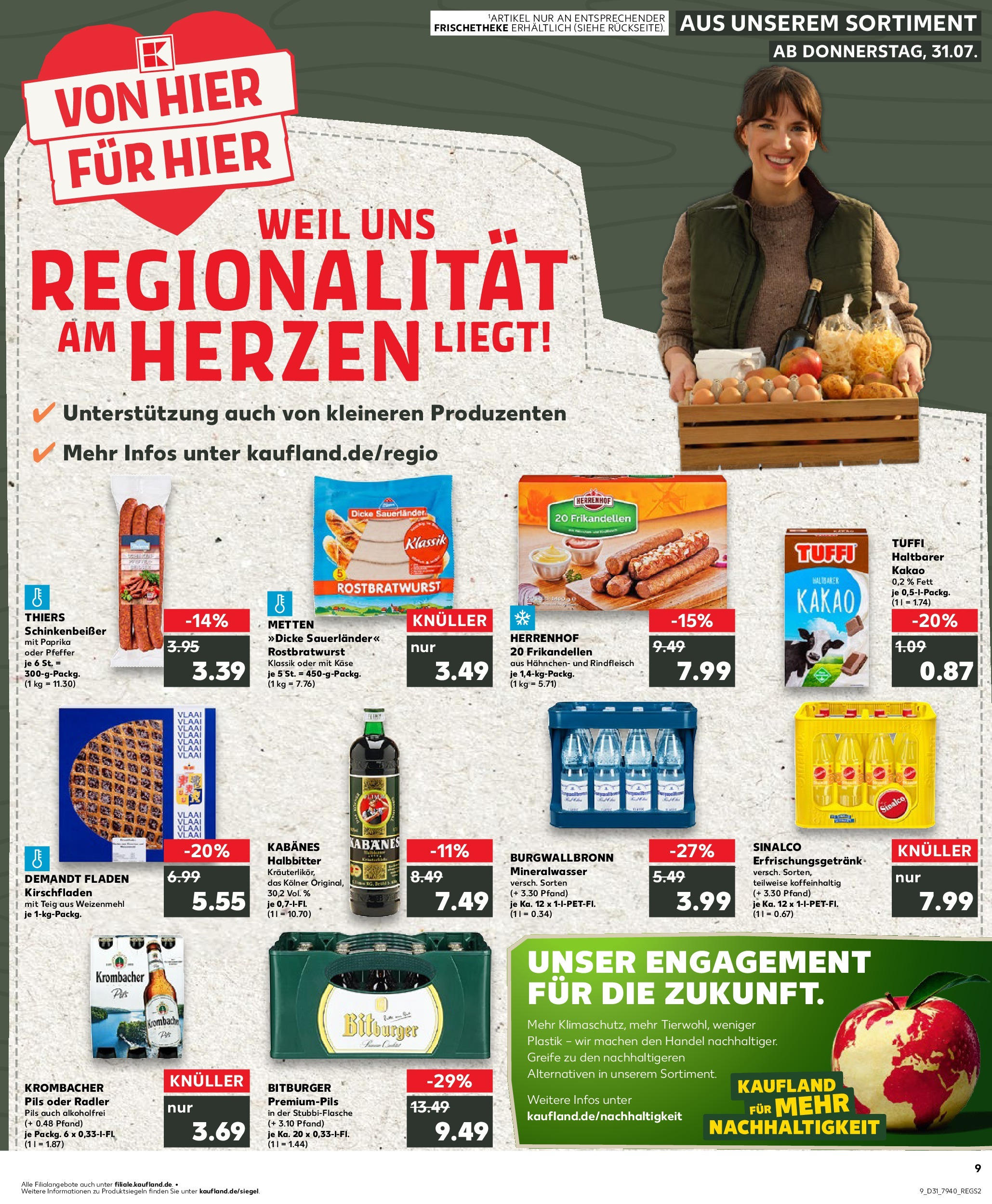 Prospekt Kaufland ab 31.07.2025 » Angebote Online zum Blättern | Seite: 9
