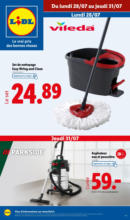 Découvrez une sélection de produits de sport, ménage et ameublement en supermarché Lidl !