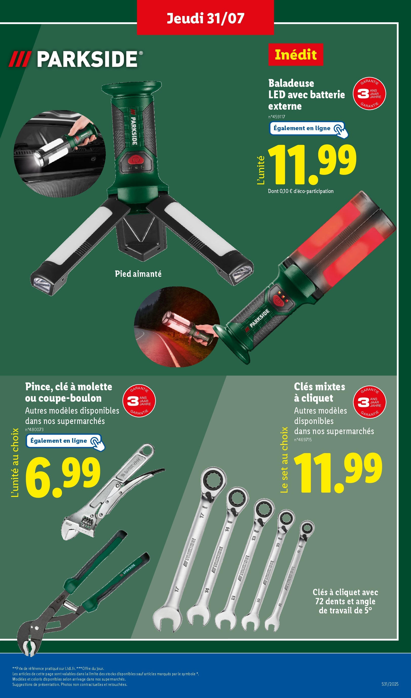 Catalogue LIDL du 30/07/2025 | Promo prospectus en ligne | Page: 5 | Produits: Clé, Batterie Catalogue LIDL du 30/07/2025 | Promo prospectus en ligne | Page: 5 | Produits: Clé, Batterie