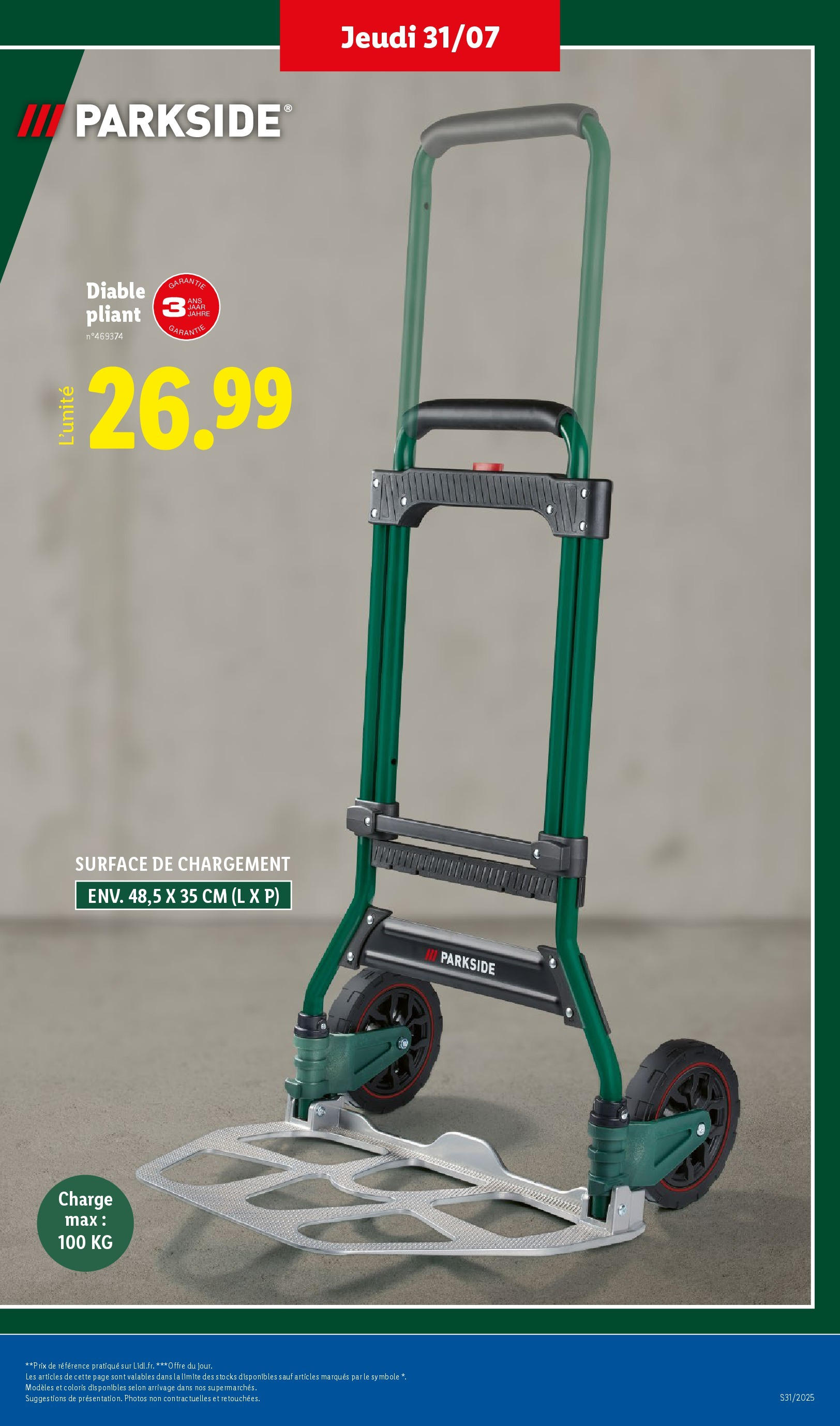 Catalogue LIDL du 30/07/2025 | Promo prospectus en ligne | Page: 9 | Produits: Diable pliant Catalogue LIDL du 30/07/2025 | Promo prospectus en ligne | Page: 9 | Produits: Diable pliant