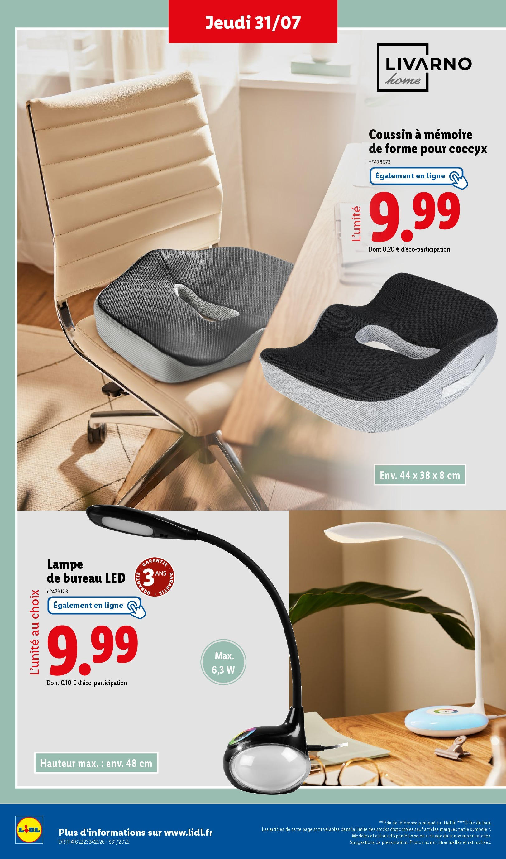 Catalogue LIDL du 30/07/2025 | Promo prospectus en ligne | Page: 14 | Produits: Bureau, Lampe, Lampe de bureau Catalogue LIDL du 30/07/2025 | Promo prospectus en ligne | Page: 14 | Produits: Bureau, Lampe, Lampe de bureau