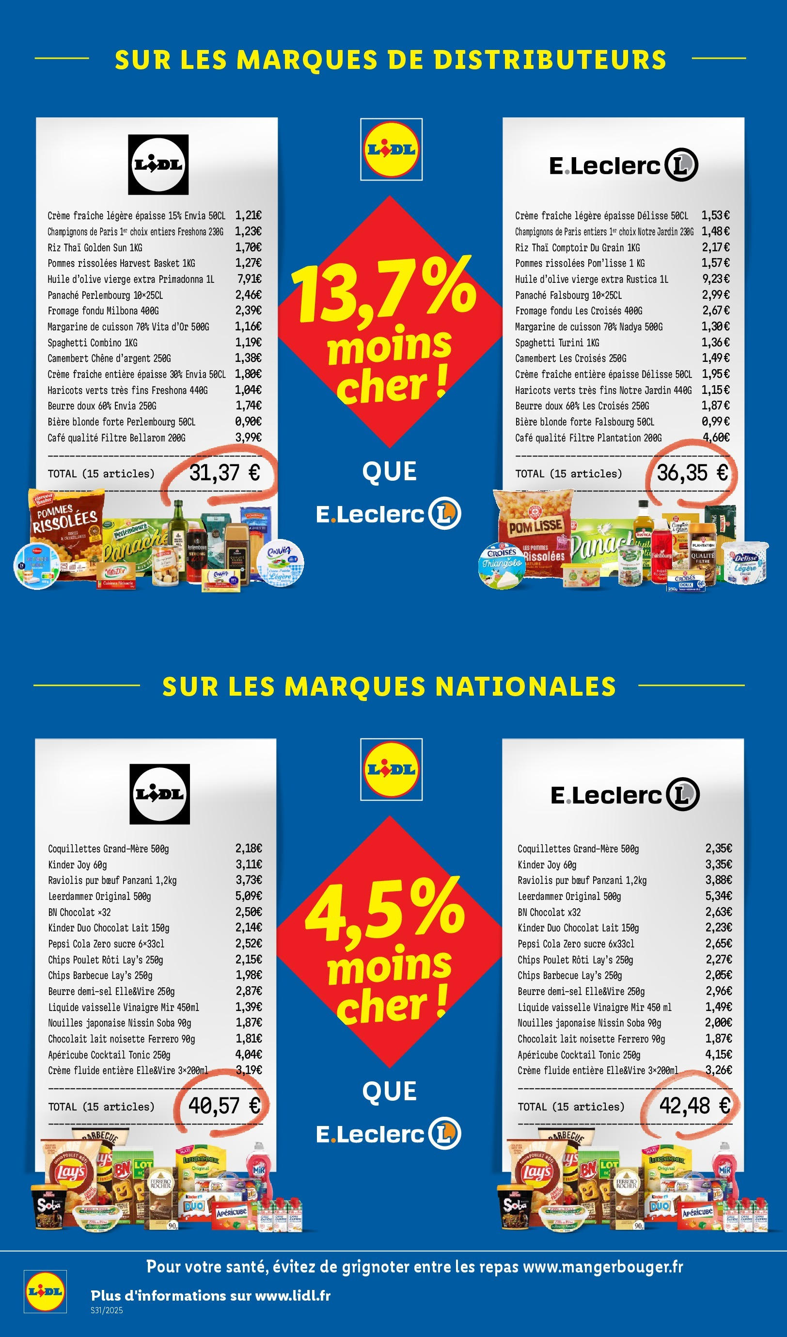 Catalogue LIDL du 30/07/2025 | Promo prospectus en ligne | Page: 42 | Produits: Raviolis, Huile, Chocolat, Camembert Catalogue LIDL du 30/07/2025 | Promo prospectus en ligne | Page: 42 | Produits: Raviolis, Huile, Chocolat, Camembert