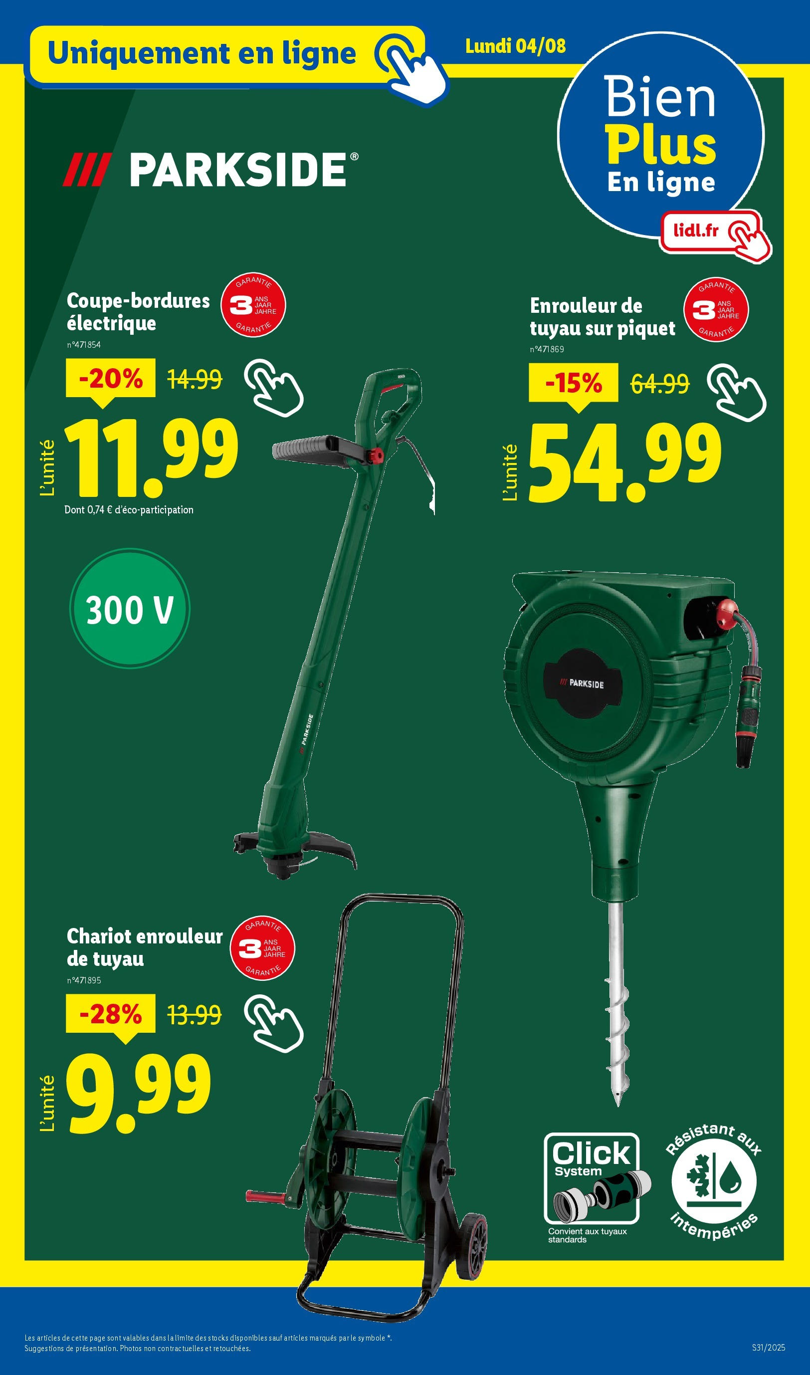 Catalogue LIDL du 30/07/2025 | Promo prospectus en ligne | Page: 39 | Produits: Enrouleur de tuyau, Tuyau Catalogue LIDL du 30/07/2025 | Promo prospectus en ligne | Page: 39 | Produits: Enrouleur de tuyau, Tuyau
