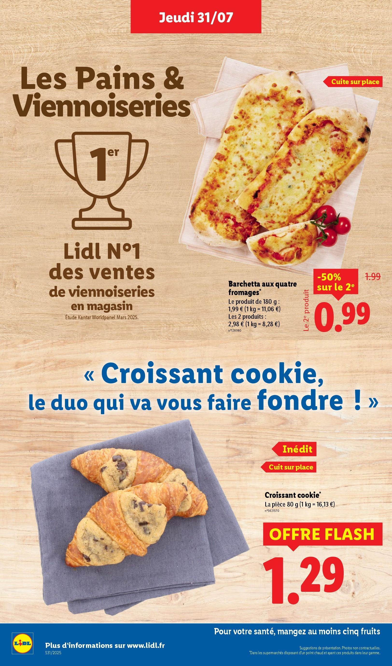 Catalogue LIDL du 30/07/2025 | Promo prospectus en ligne | Page: 8 | Produits: Viennoiseries